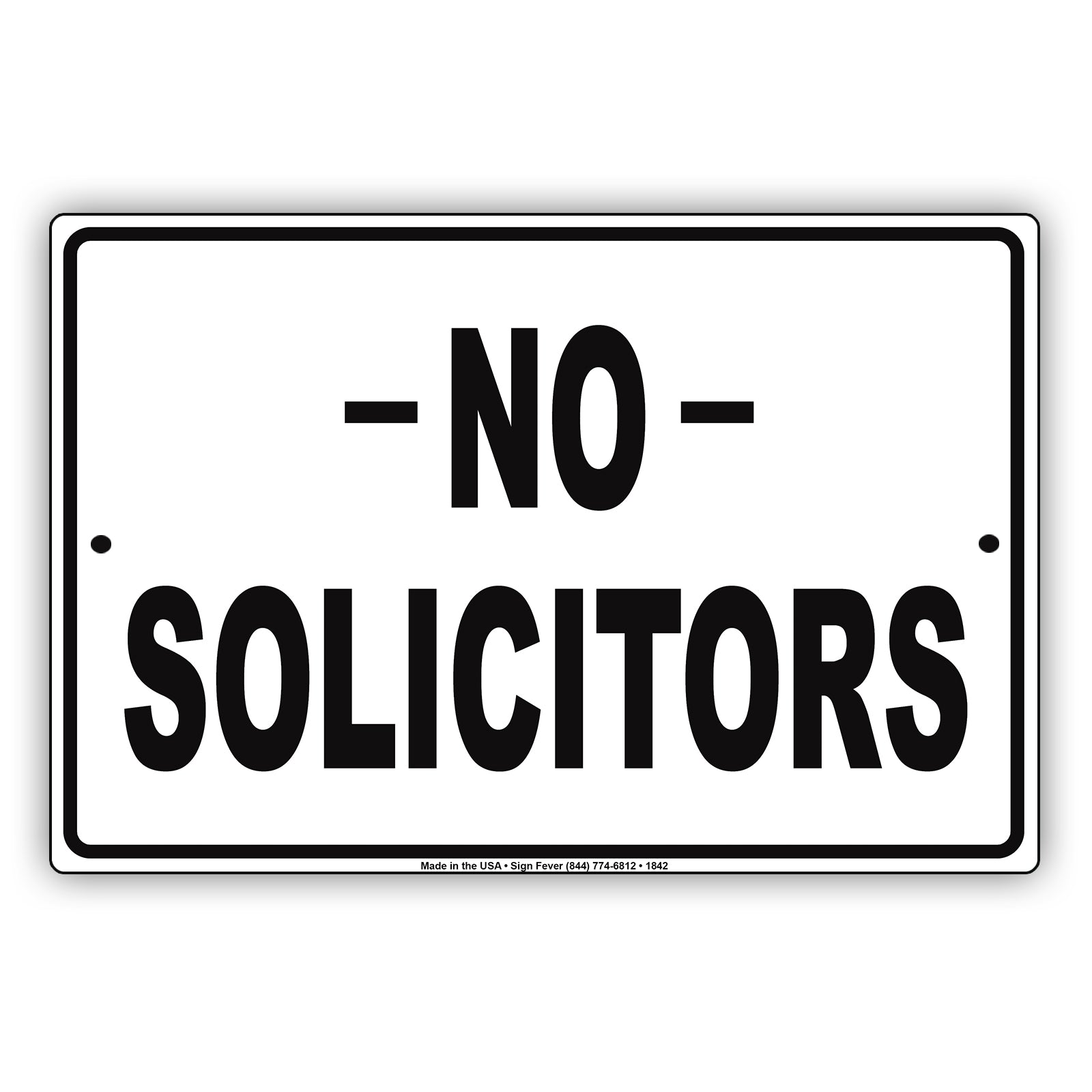 No Solicitors Sign