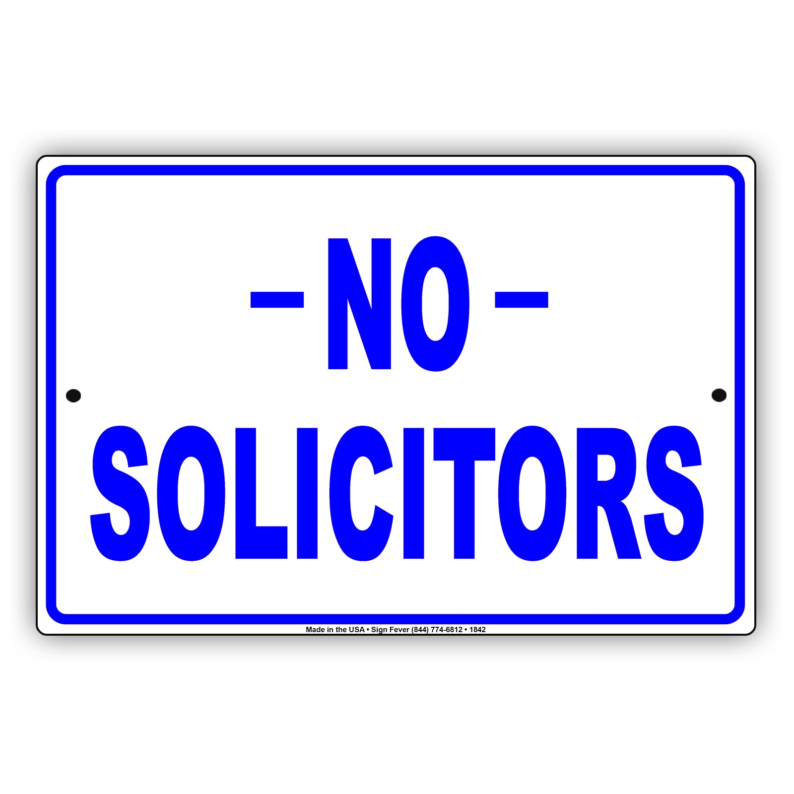 No Solicitors Sign