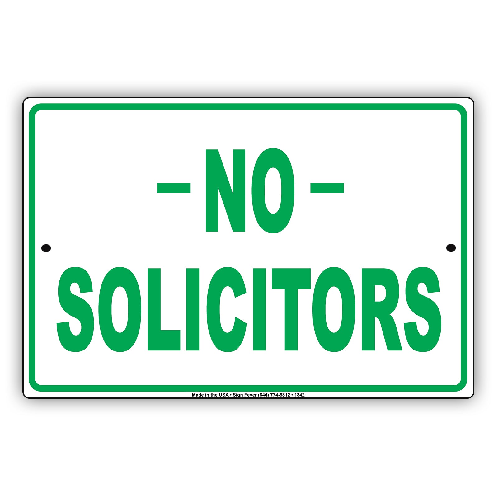 No Solicitors Sign