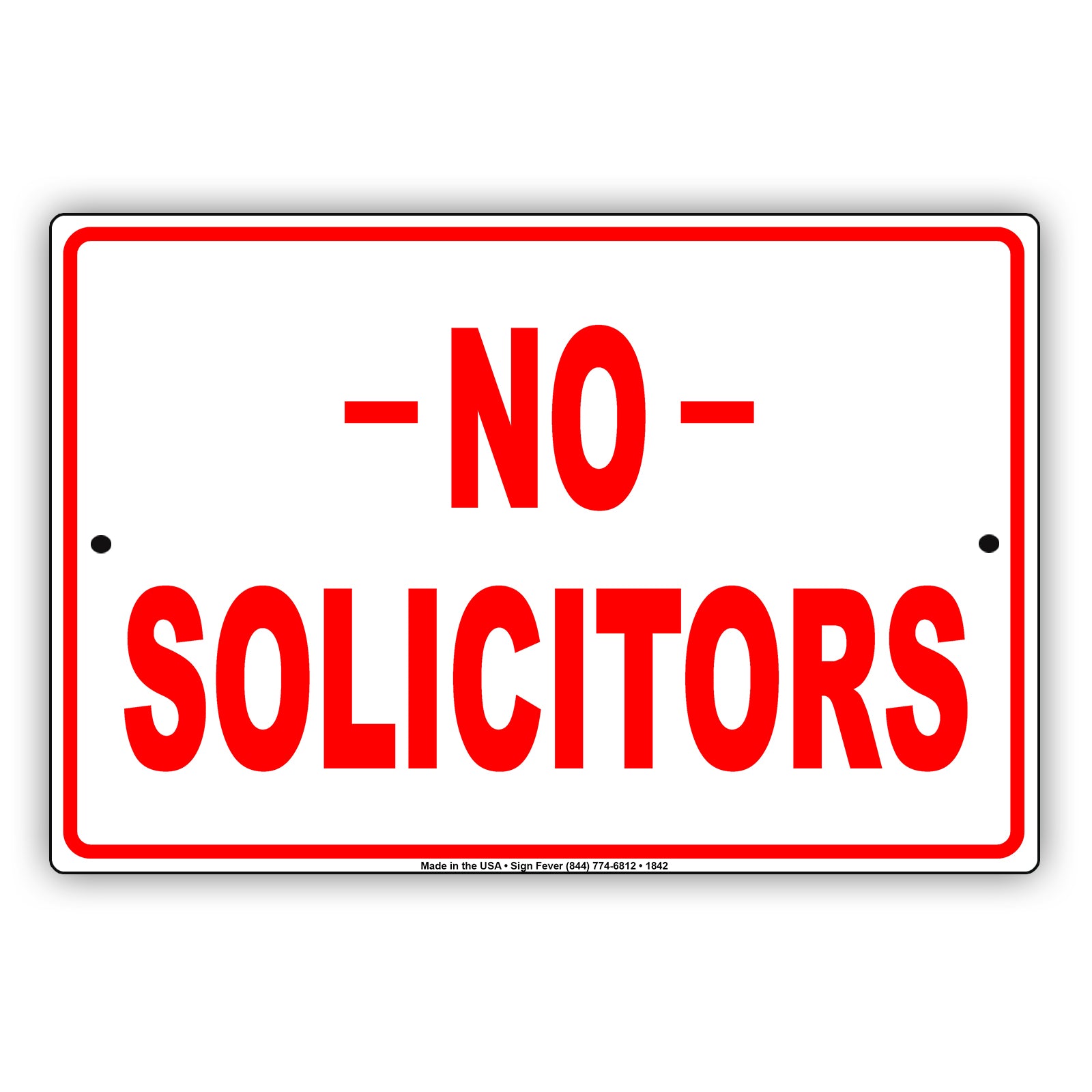 No Solicitors Sign