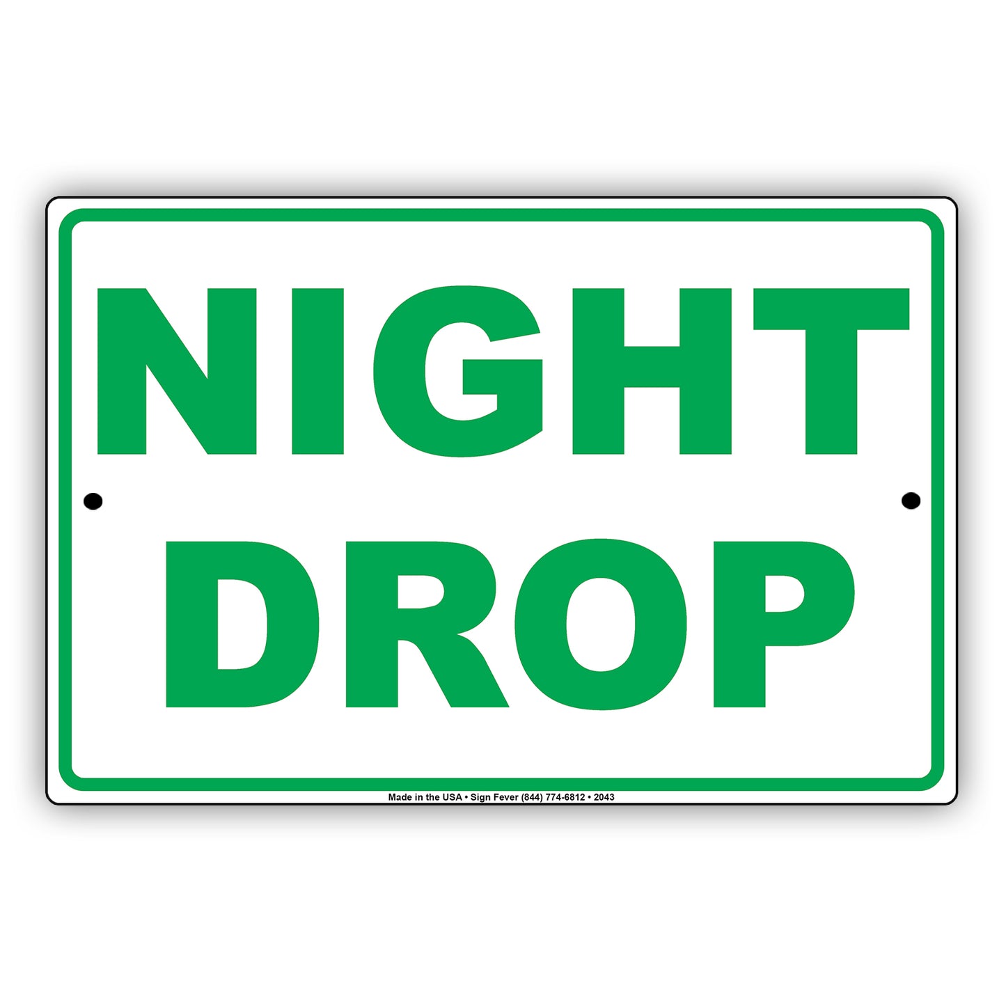 Night Drop Commercial Car Dealership Key Drop Boxes Alert Notice Aluminum