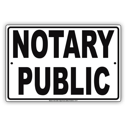 Notary Public Sign
