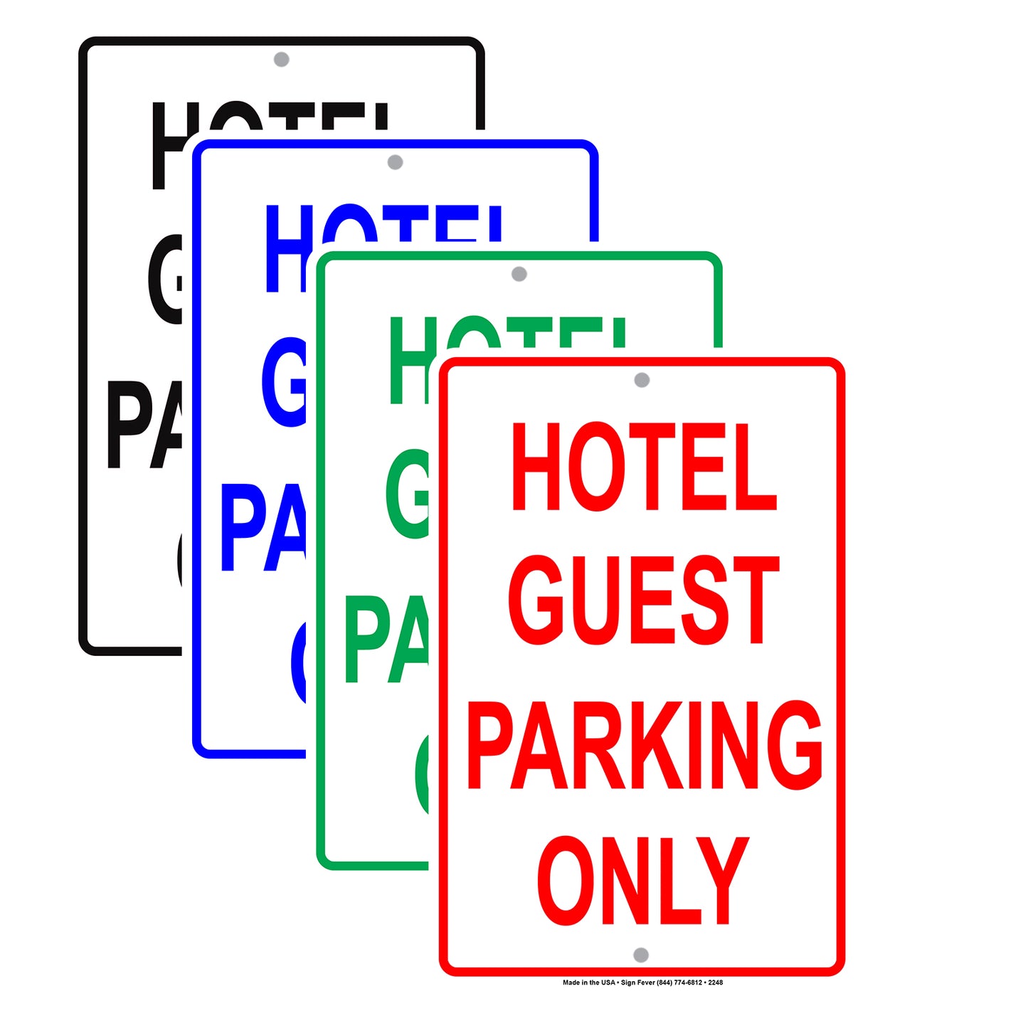 Hotel Guest Parking Only Reserved Spot Alert Caution Warning Notice Aluminum