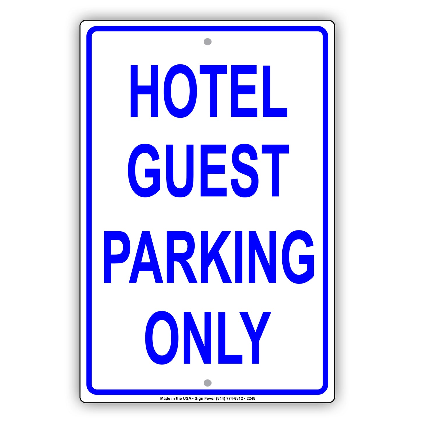 Hotel Guest Parking Only Reserved Spot Alert Caution Warning Notice Aluminum