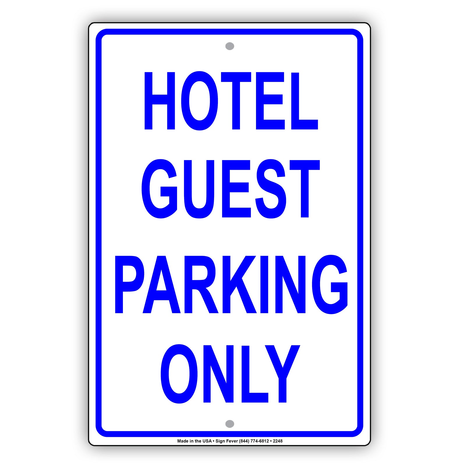 Hotel Guest Parking Only Reserved Spot Alert Caution Warning Notice Aluminum