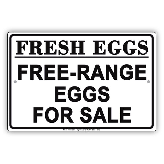 Fresh Eggs Free Range Eggs For Sale Sign