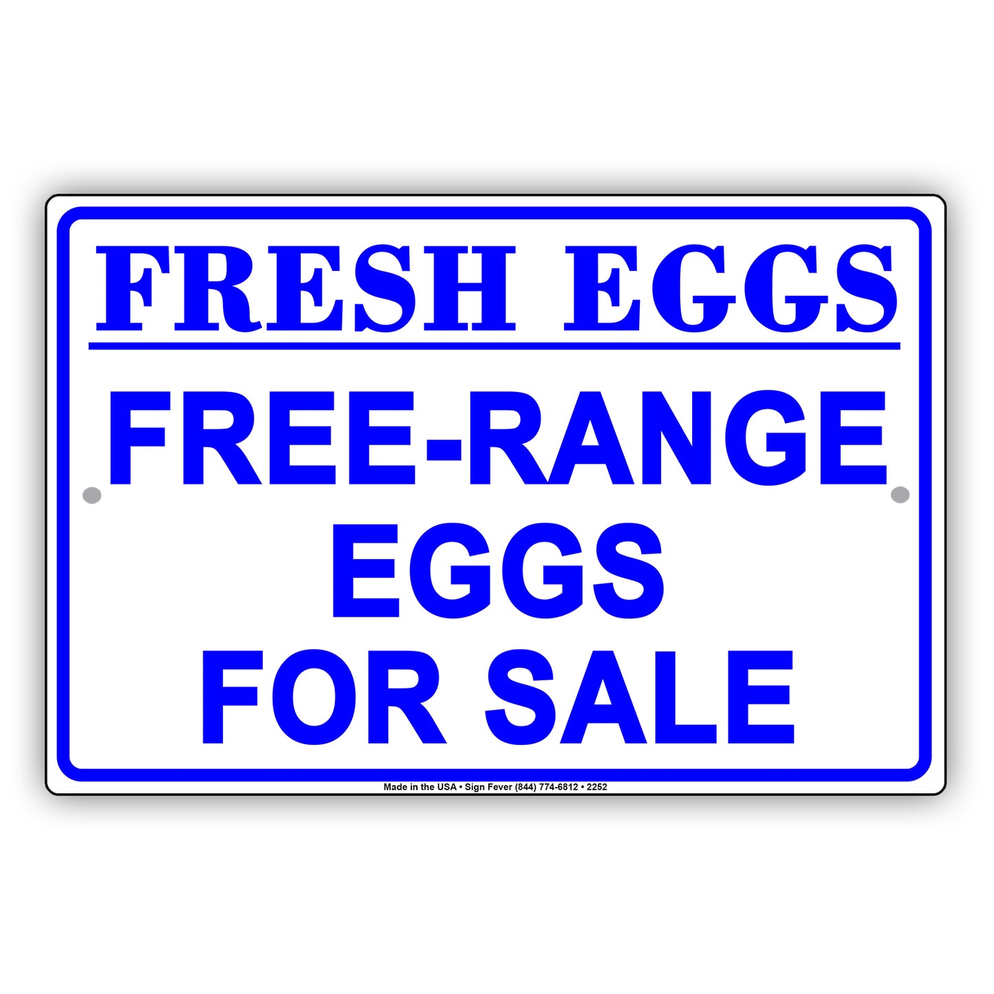 Fresh Eggs Free Range Eggs For Sale Farmhouse Barnyard Alert Caution Warning Notice Aluminum