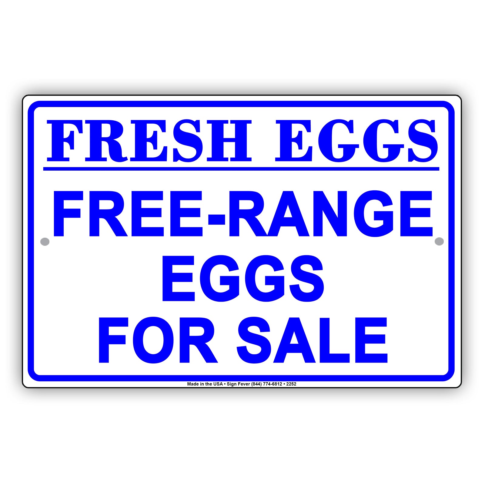 Fresh Eggs Free Range Eggs For Sale Farmhouse Barnyard Alert Caution Warning Notice Aluminum