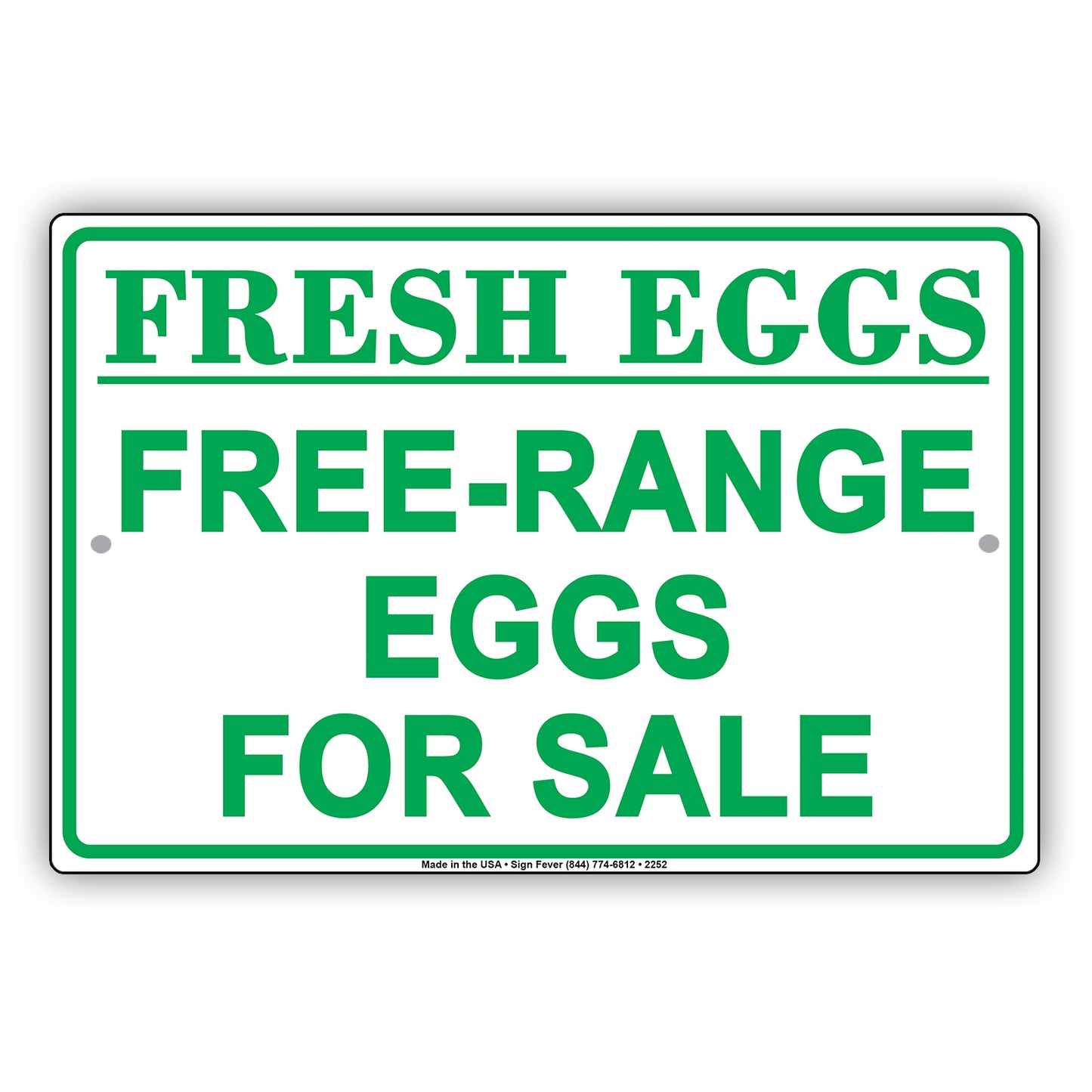 Fresh Eggs Free Range Eggs For Sale Farmhouse Barnyard Alert Caution Warning Notice Aluminum