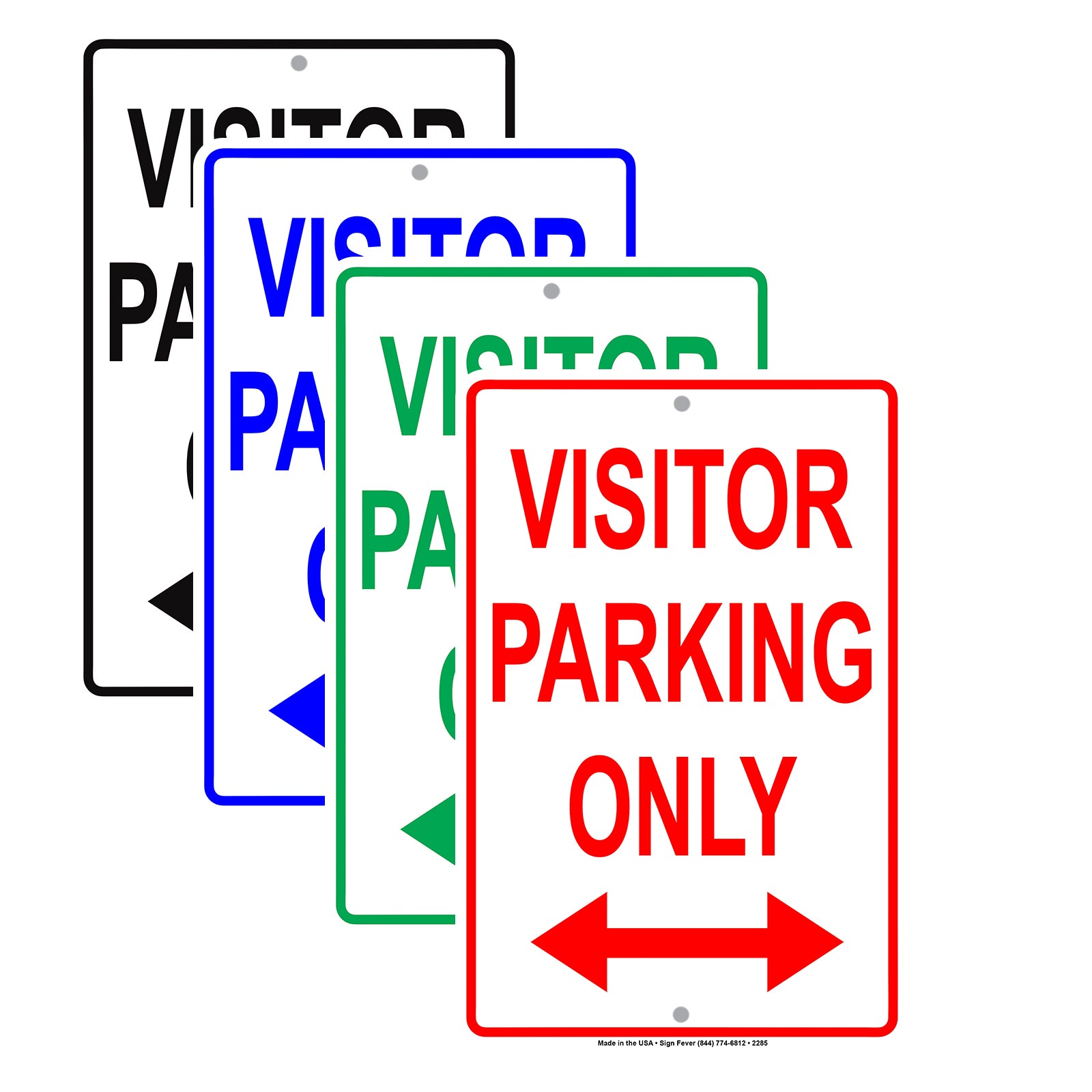 Visitor Parking Only Reserved Spot Alert Caution Warning Notice Aluminum