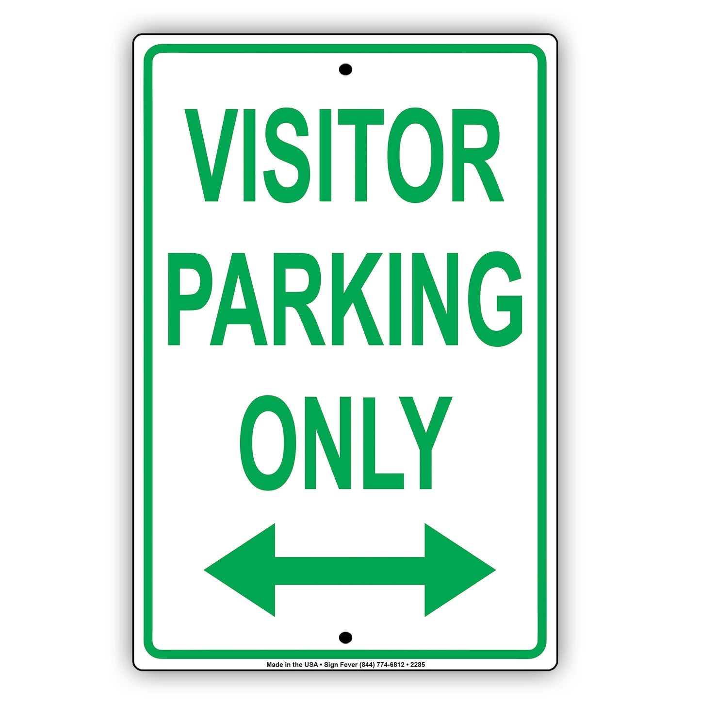 Visitor Parking Only With Arrow Sign