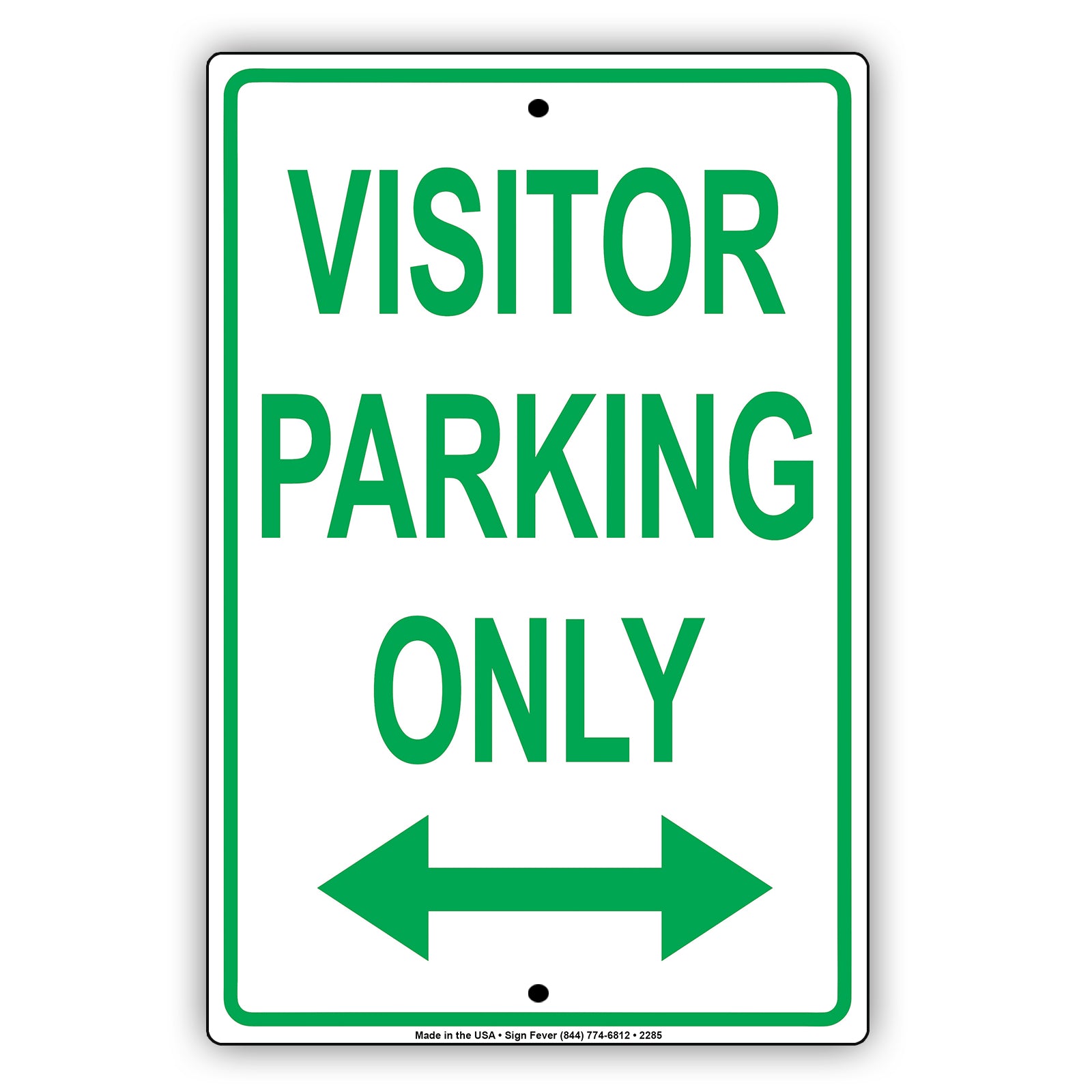 Visitor Parking Only With Arrow Sign