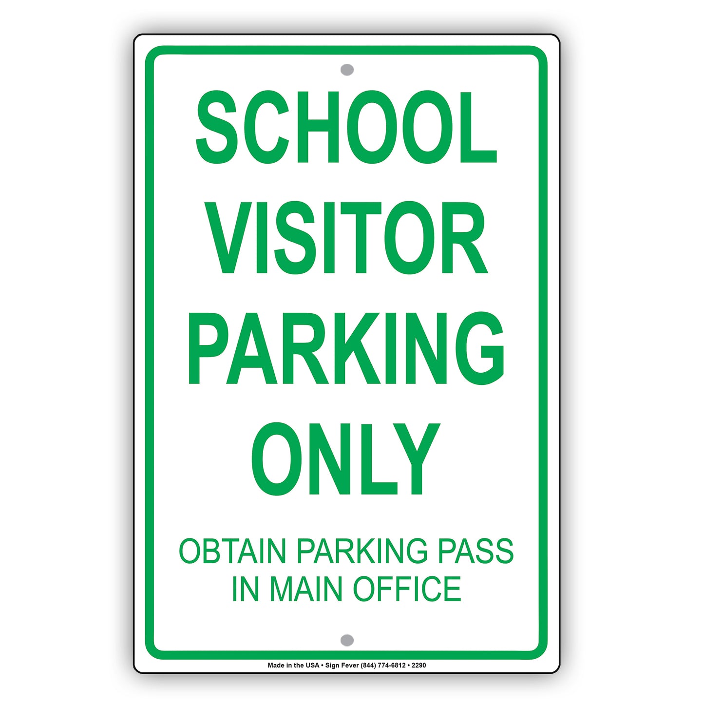 School Visitor Parking Only Obtain Parking Pass In Main Office