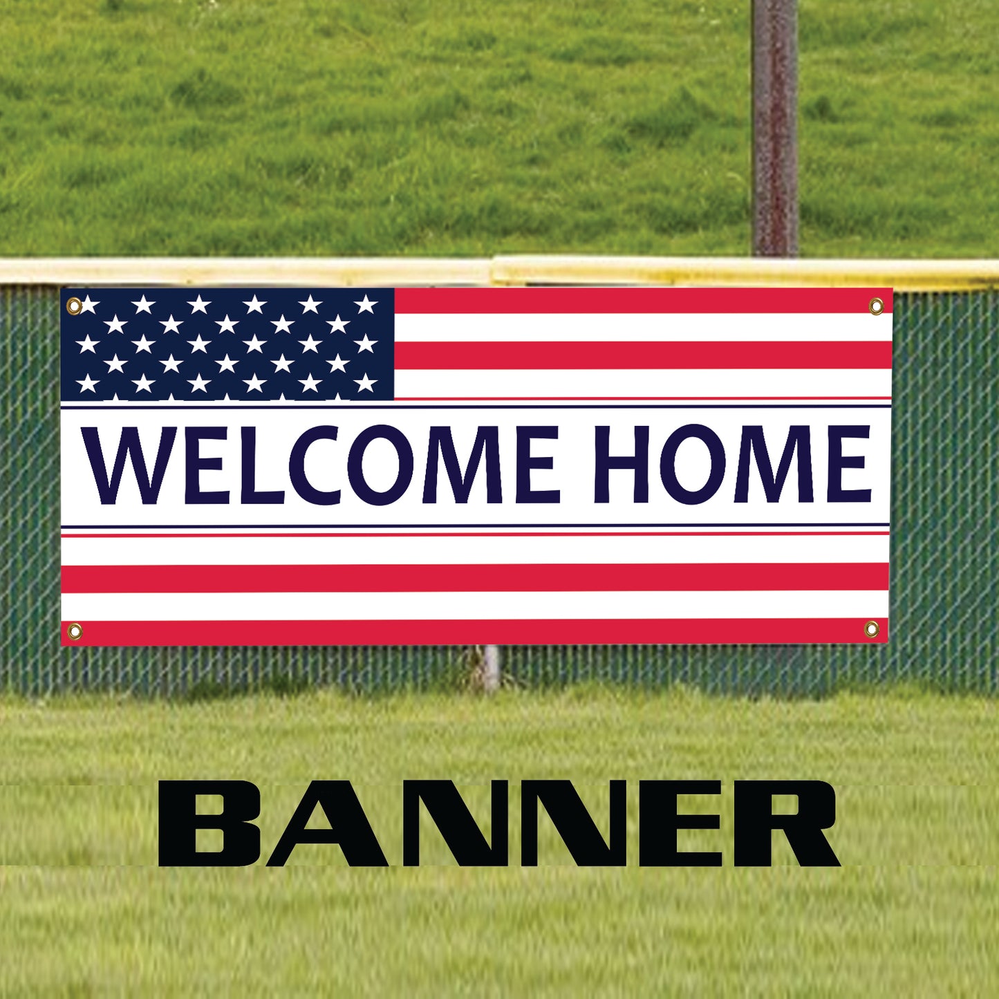 Welcome Back To Home Veteran Military Soldier Vinyl Banner Sign