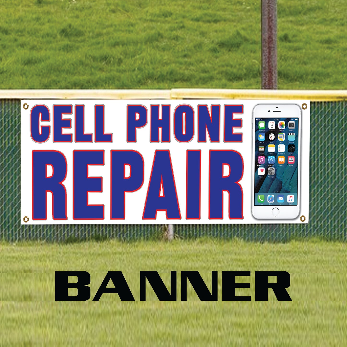 Cell Phone Repair - Fix My Phone Business Shop Advertising Marketing Vinyl Banner Sign
