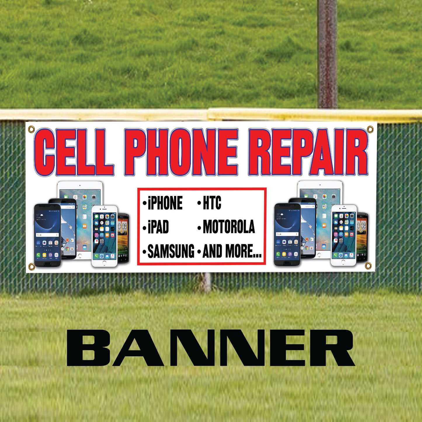 Cell Phone Repair - Iphone HTC Samsung Ipad Advertising Marketing Vinyl Banner Sign