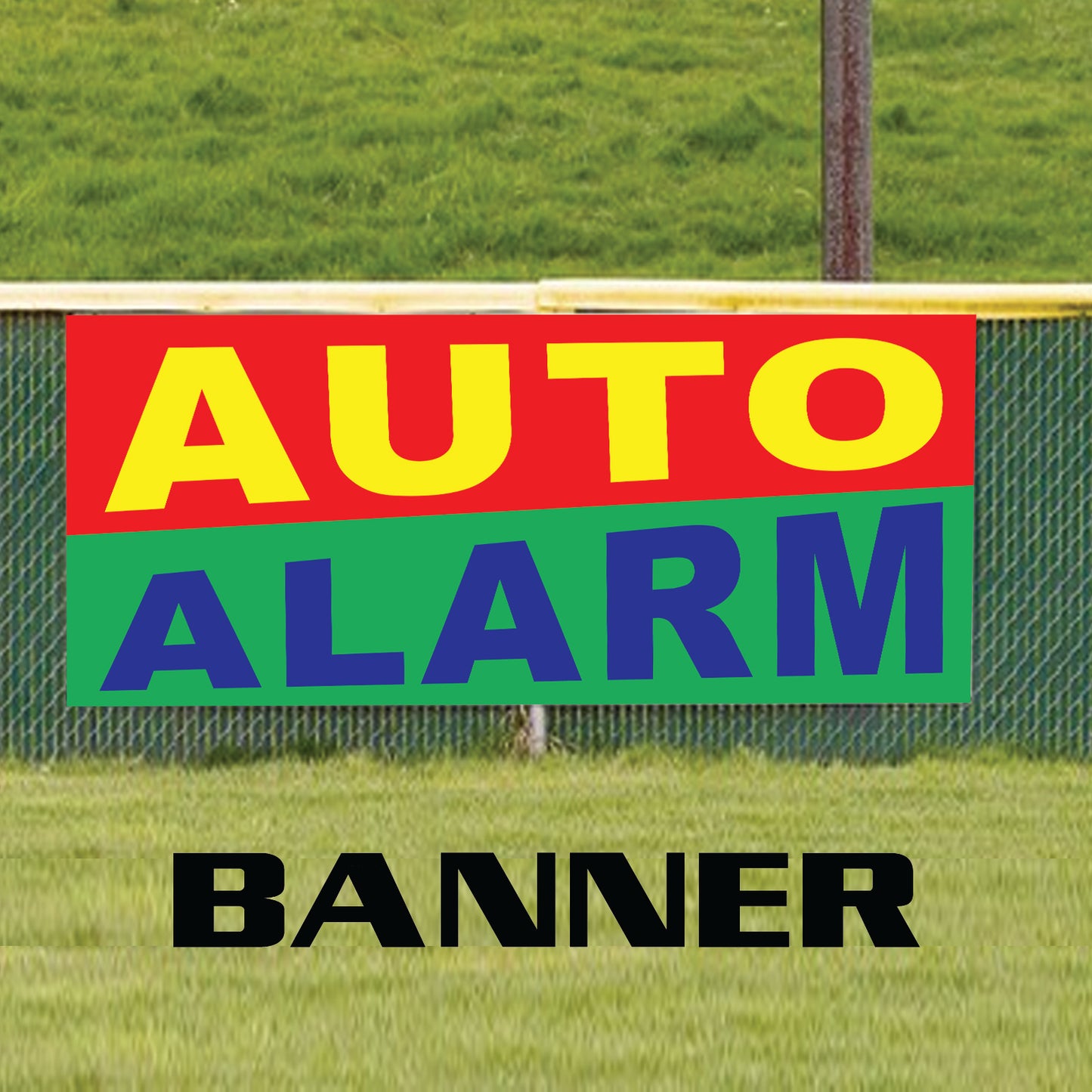 Auto Car Alarm Installation & Repairing Services Vinyl Banner Sign