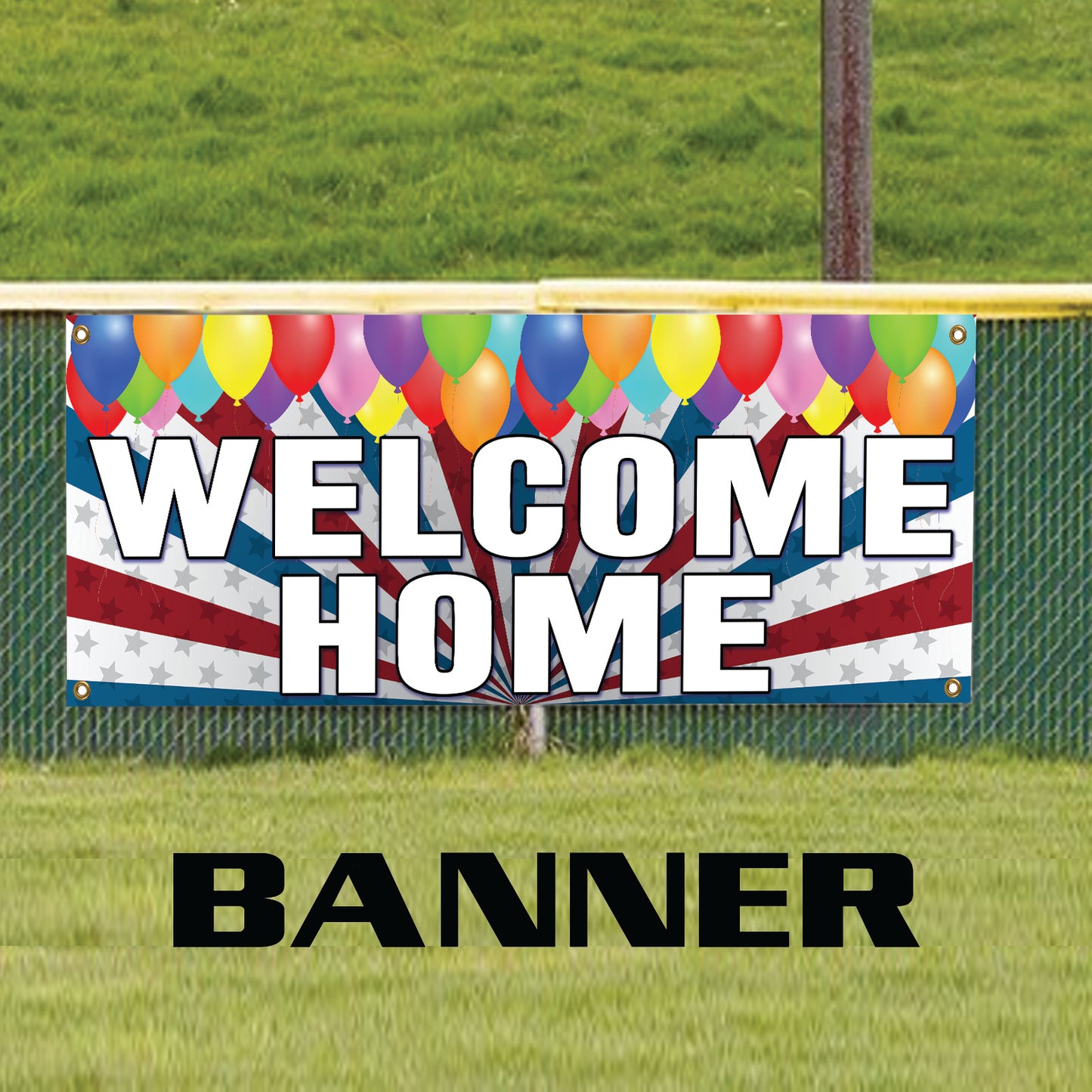 Welcome Back To Home Celebration Vinyl Banner Sign