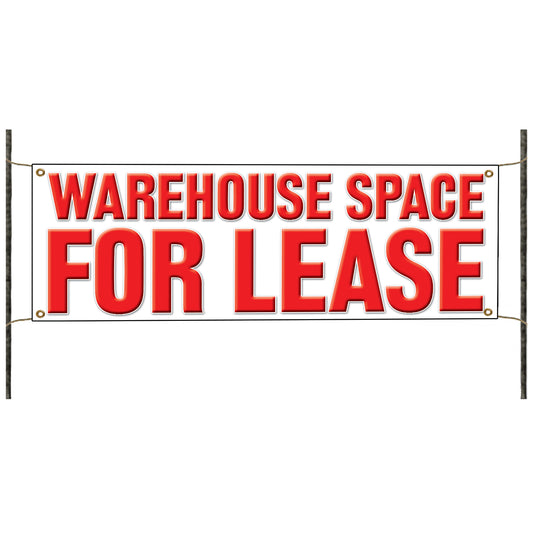 Warehouse Space For Lease Vinyl Banner Sign