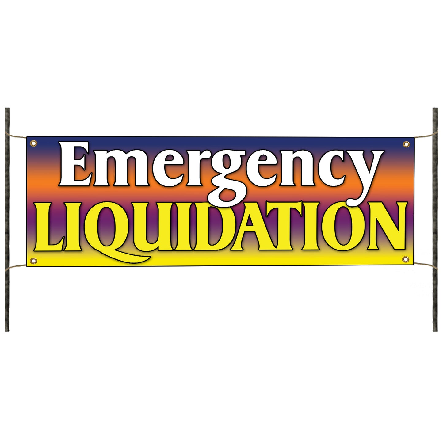 Emergency Liquidation Vinyl Banner Sign