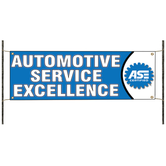 Automotive Service Excellence ASE Vinyl Banner Sign