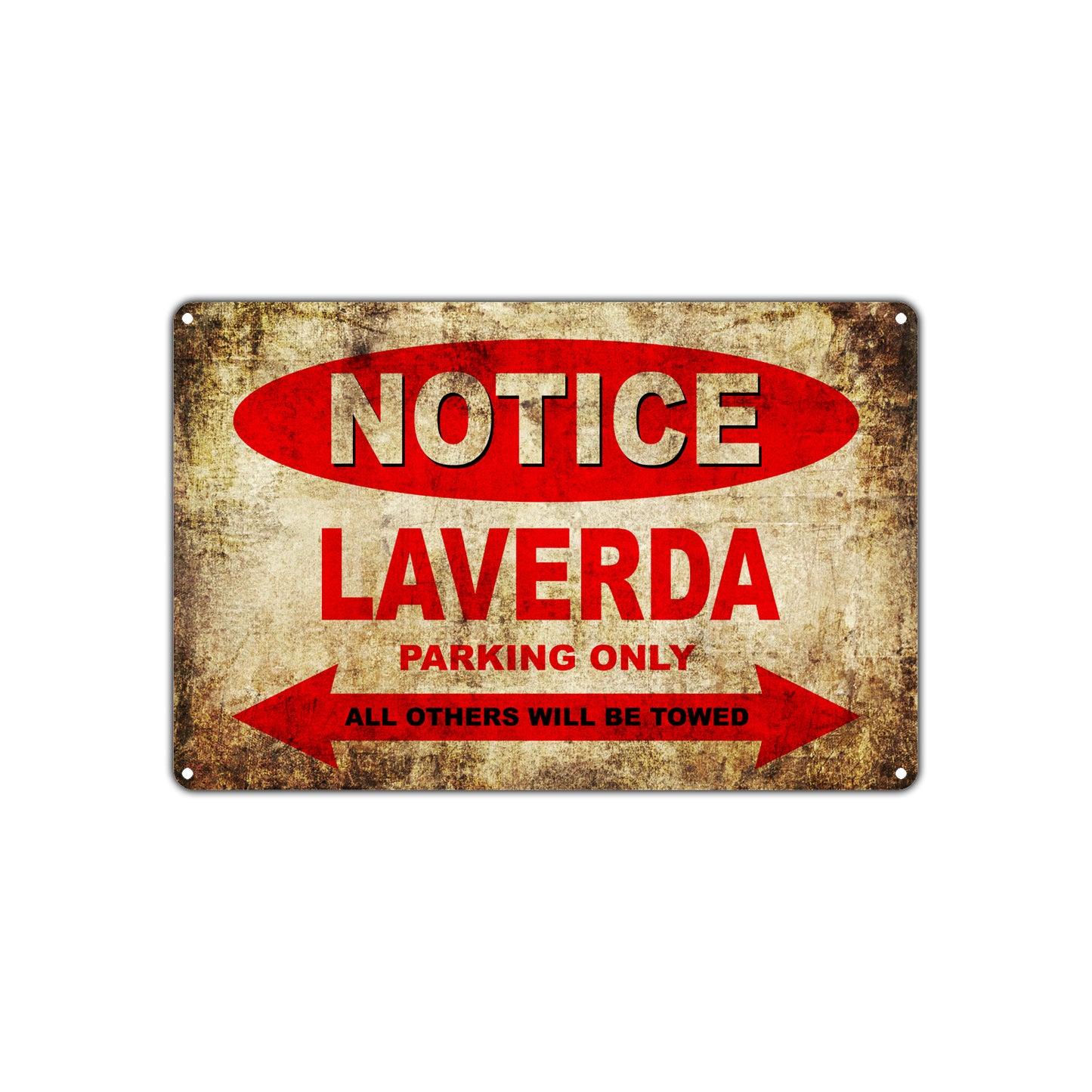 Notice Laverda Motorcycles Parking Only All Others Will Be Towed Vintage Metal Decor Art Shop Aluminum Sign Plate