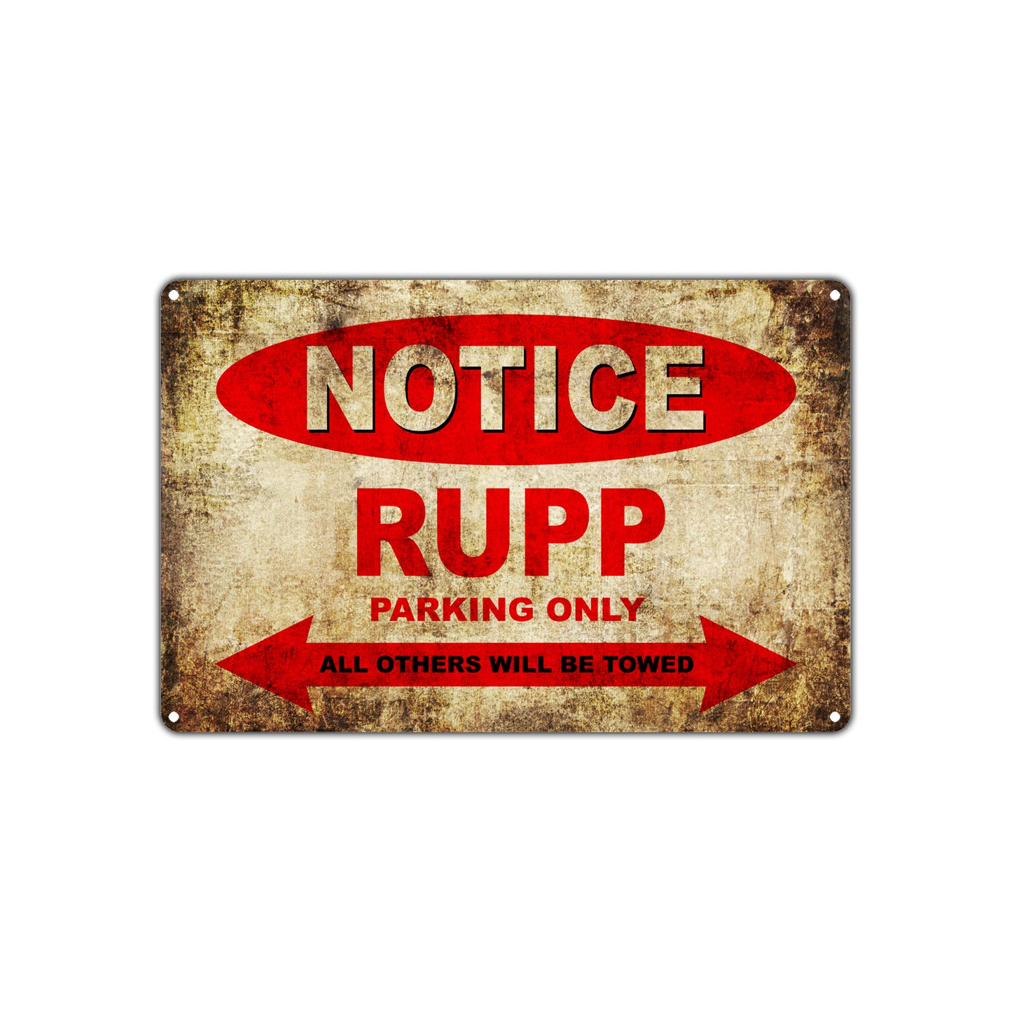 Notice Rump Motorcycles Parking Only All Others Will Be Towed Vintage Metal Decor Art Shop Aluminum Sign Plate