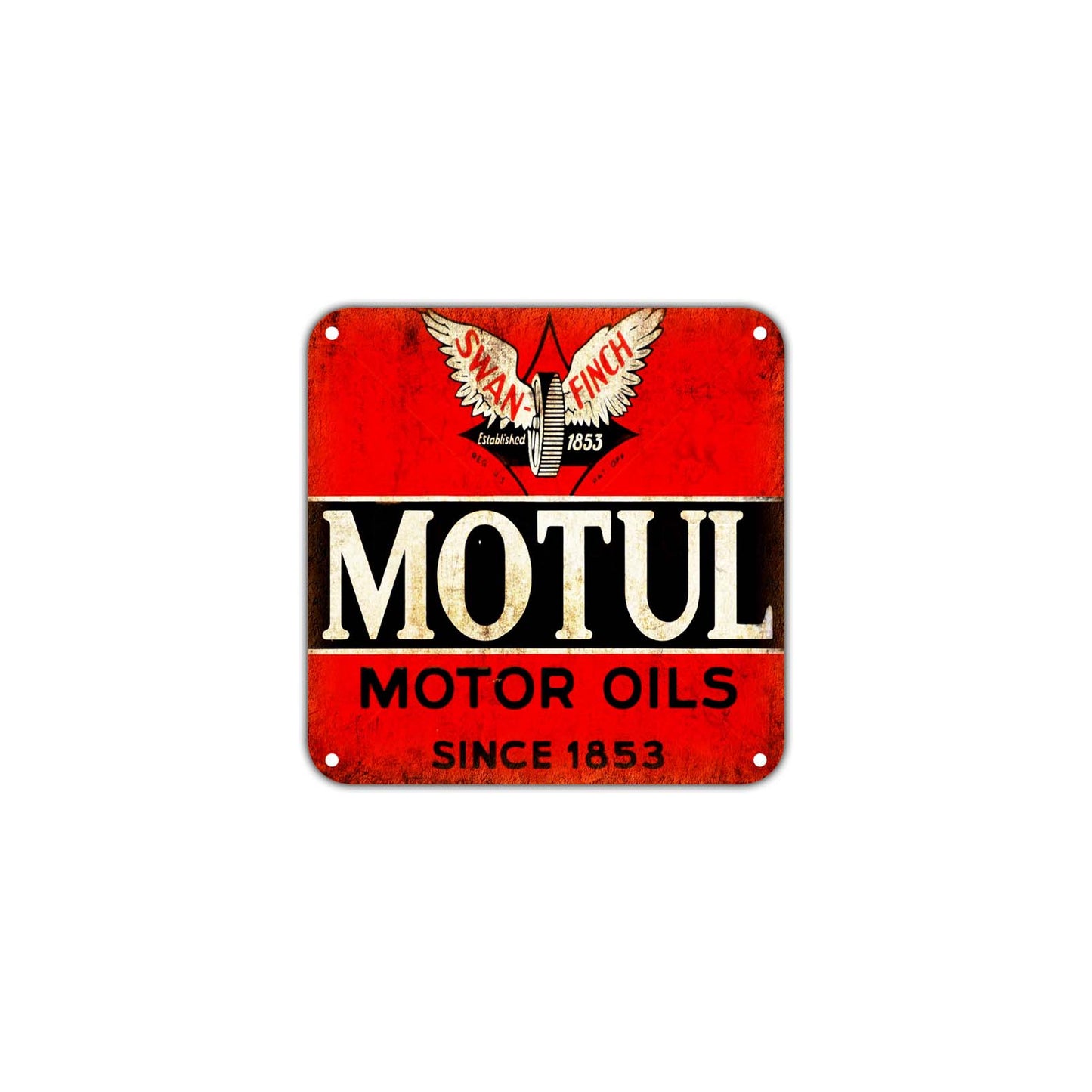 Swan Finch Motul Motor Oils Wall Decor Art Retro Vintage Aluminum Plate Gift Metal Sign