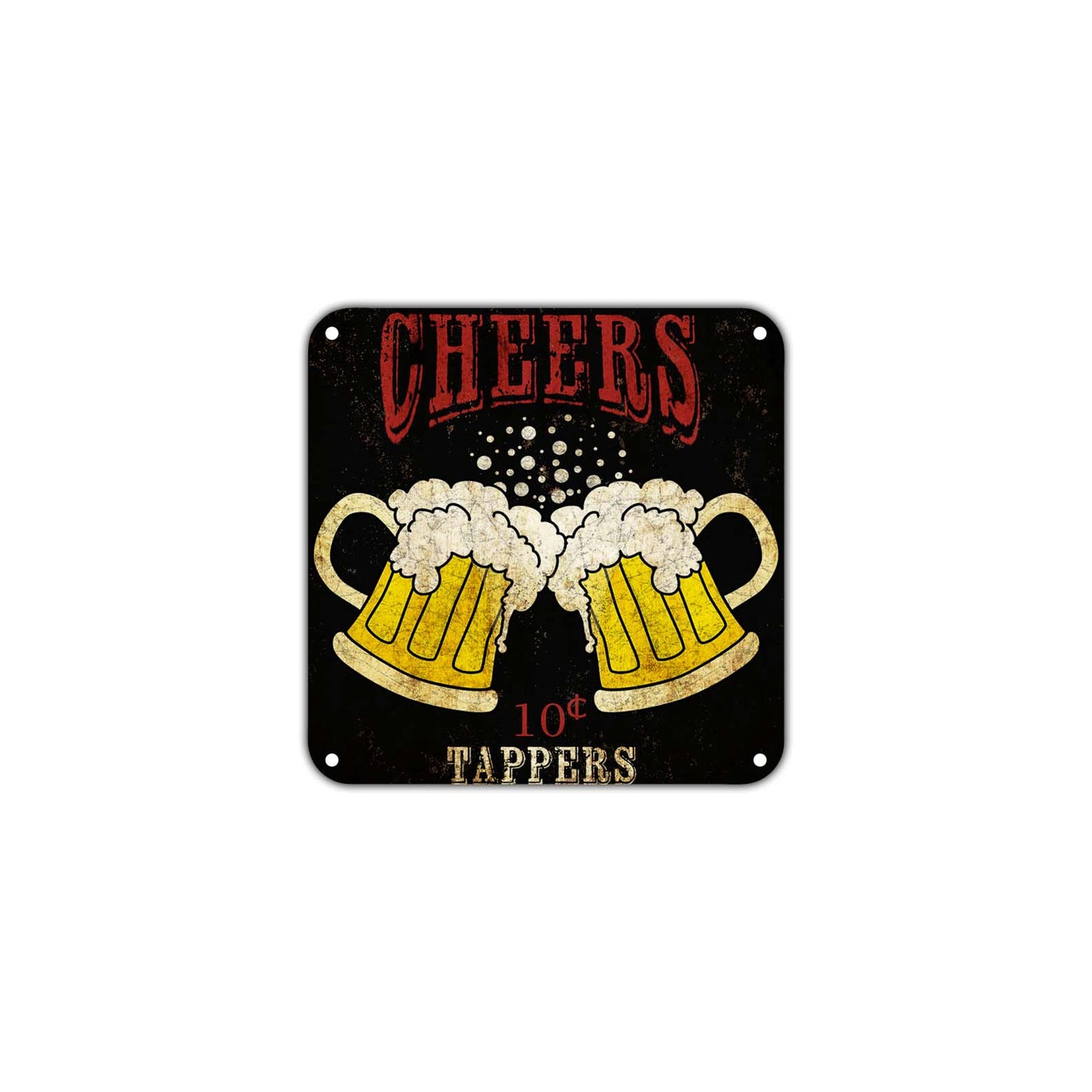 Cheers Tappers Restaurant Wall Decor Art Retro Vintage Aluminum Plate Gift Metal Sign