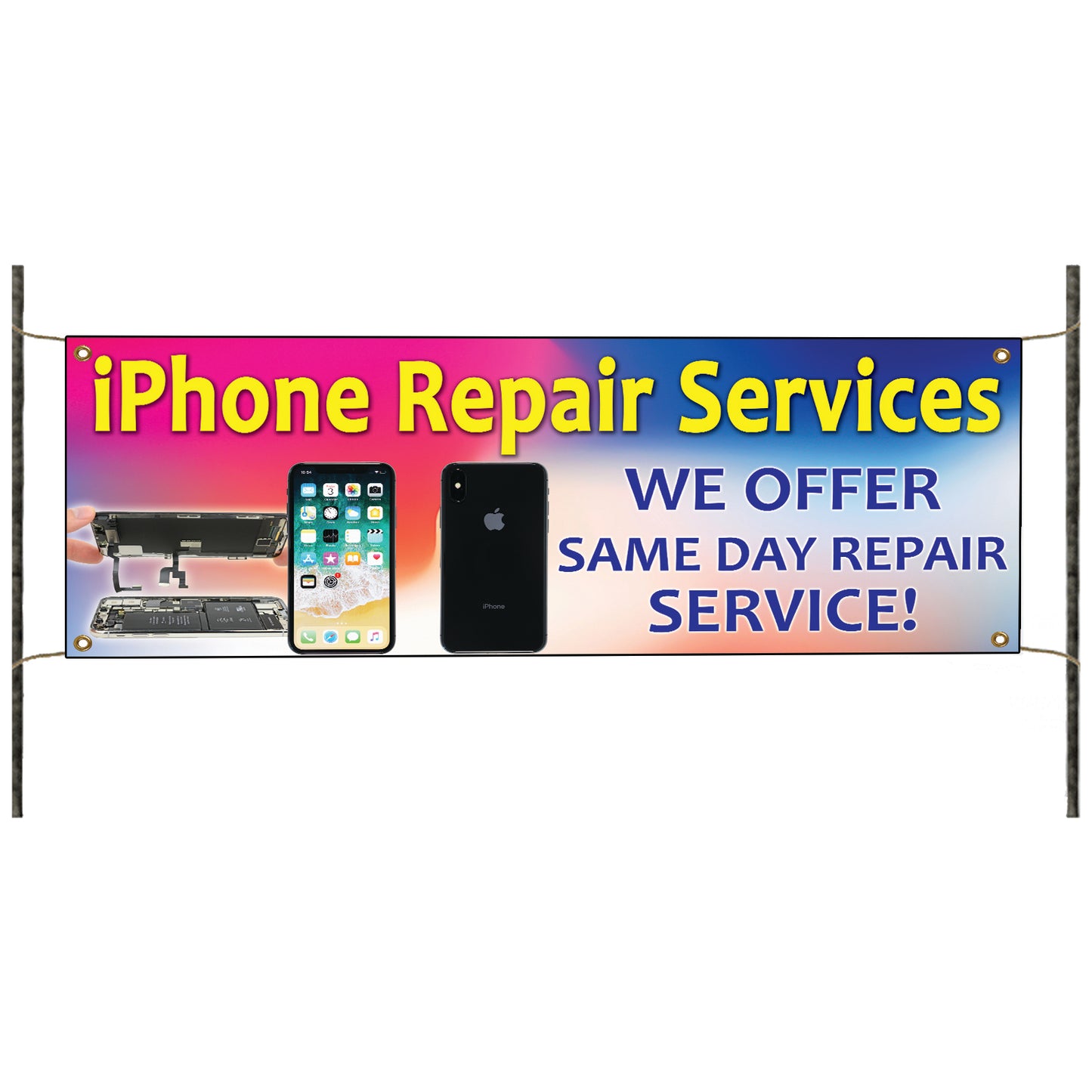 iPhone Repair Services Vinyl Banner Sign