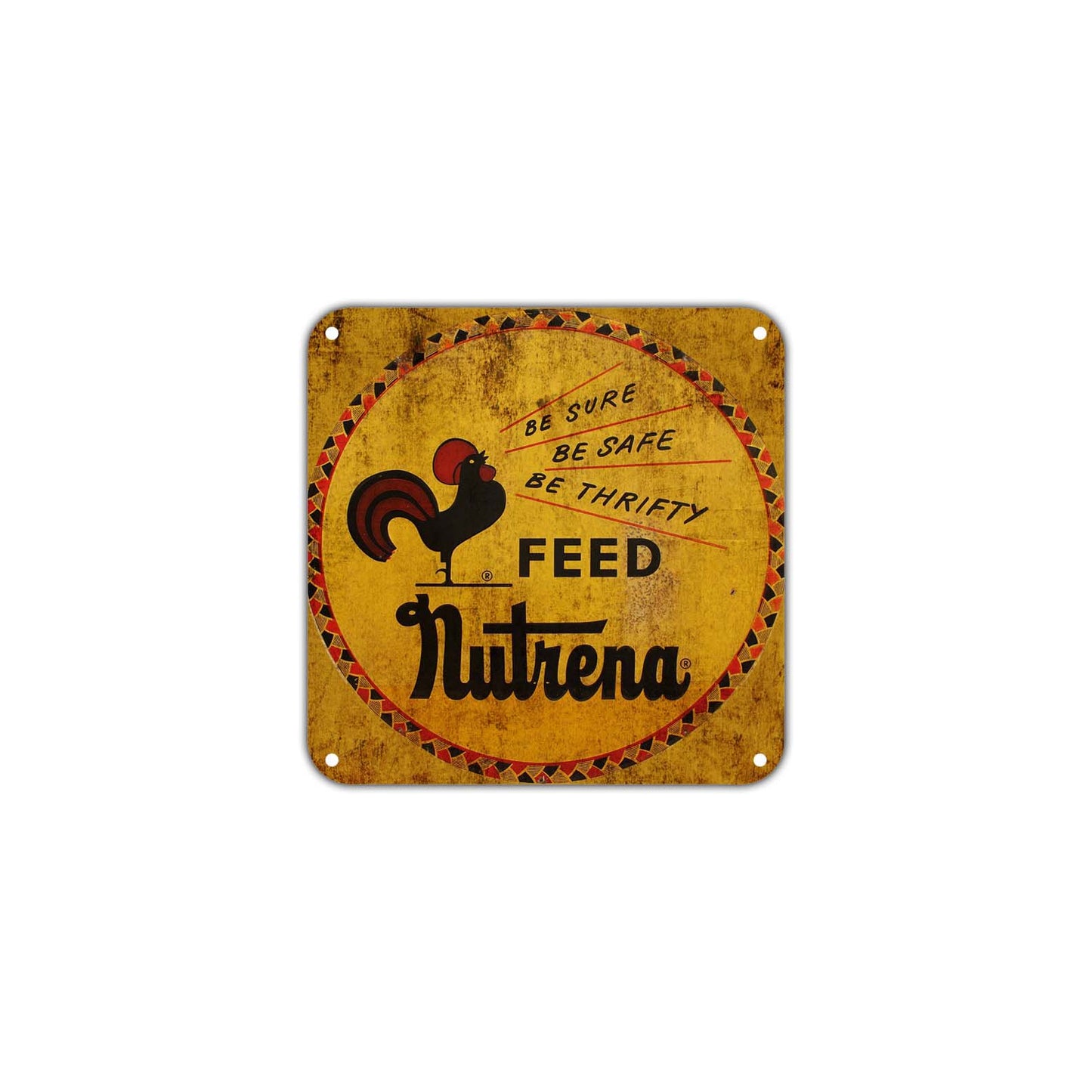 Nutrena Feed Agriculture Wall Decor Art Retro Vintage Aluminum Plate Gift Metal Sign