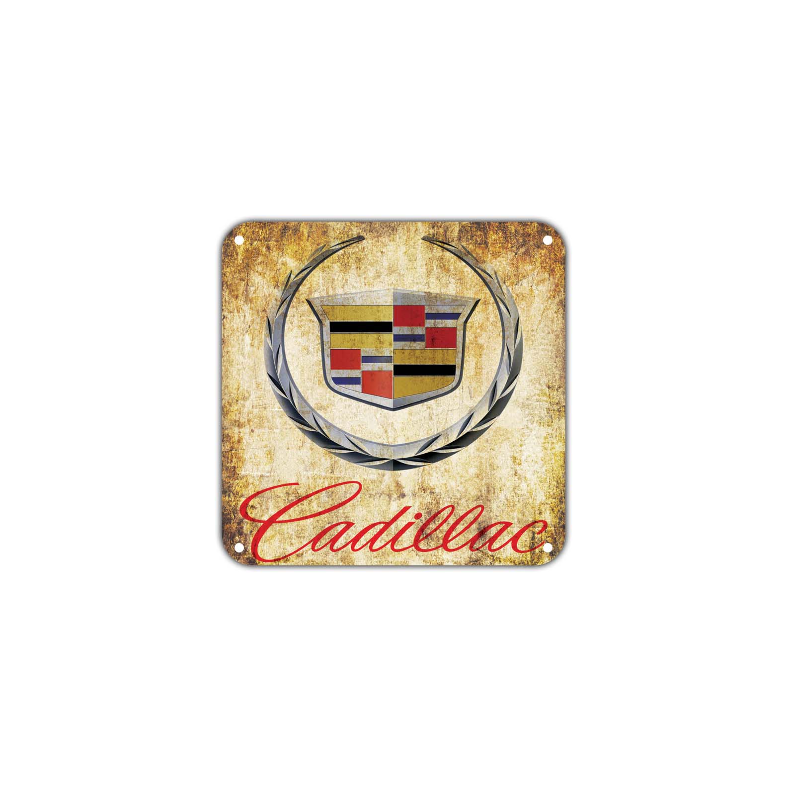 Cadillac Logo Wall Decor Art Retro Vintage Aluminum Plate Gift Metal Sign