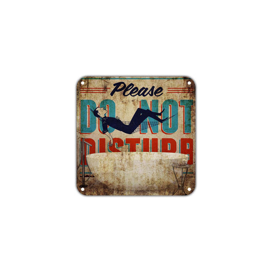 Please Do Not Disturb Wall Decor Art Retro Vintage Aluminum Plate Gift Metal Sign