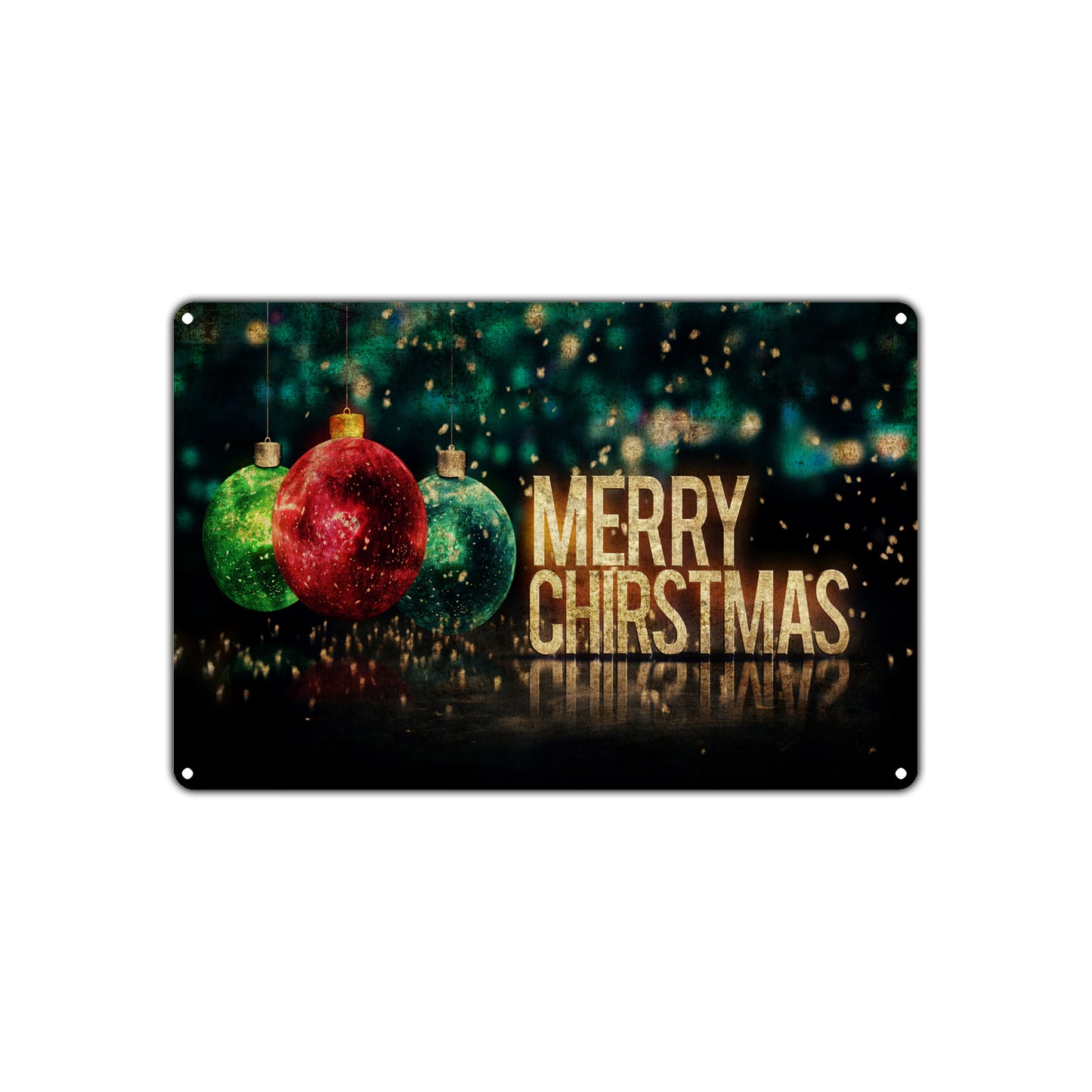 Merry Christmas Festival Event Celebration National Holiday Vintage Retro Metal Sign Decor Art Sign