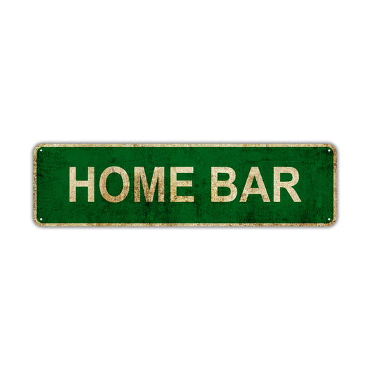 Home Bar Vintage Retro Street Sign Rustic Metal Aluminum Decor Wall Shop Man Cave Bar Gift