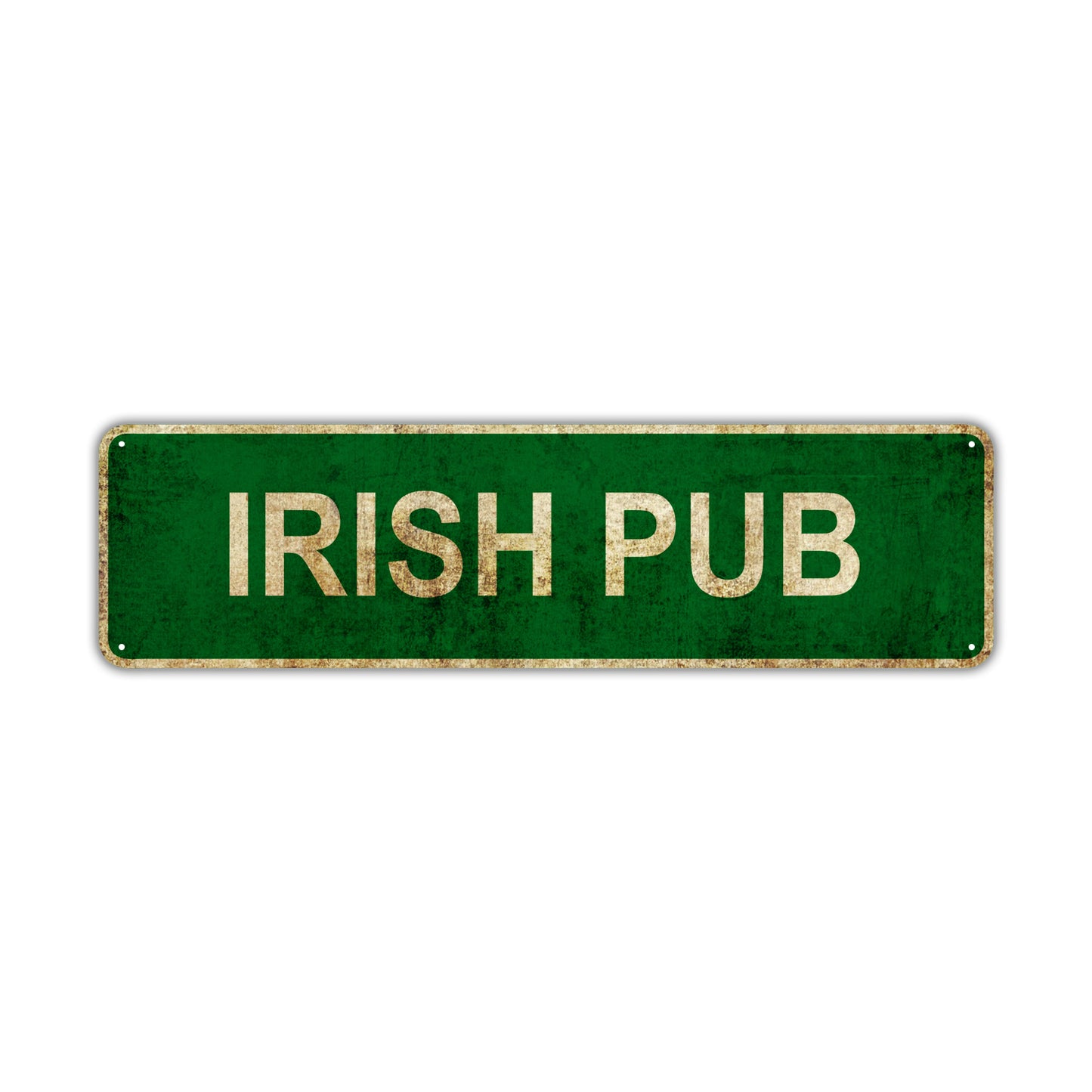 Irish Pub Vintage Retro Street Sign Rustic Metal Aluminum Decor Wall Shop Man Cave Bar Gift