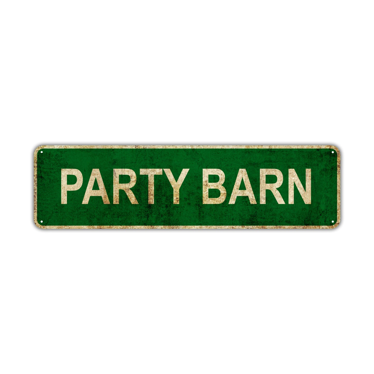 Party Barn Vintage Retro Street Sign Rustic Metal Aluminum Decor Wall Shop Man Cave Bar Gift
