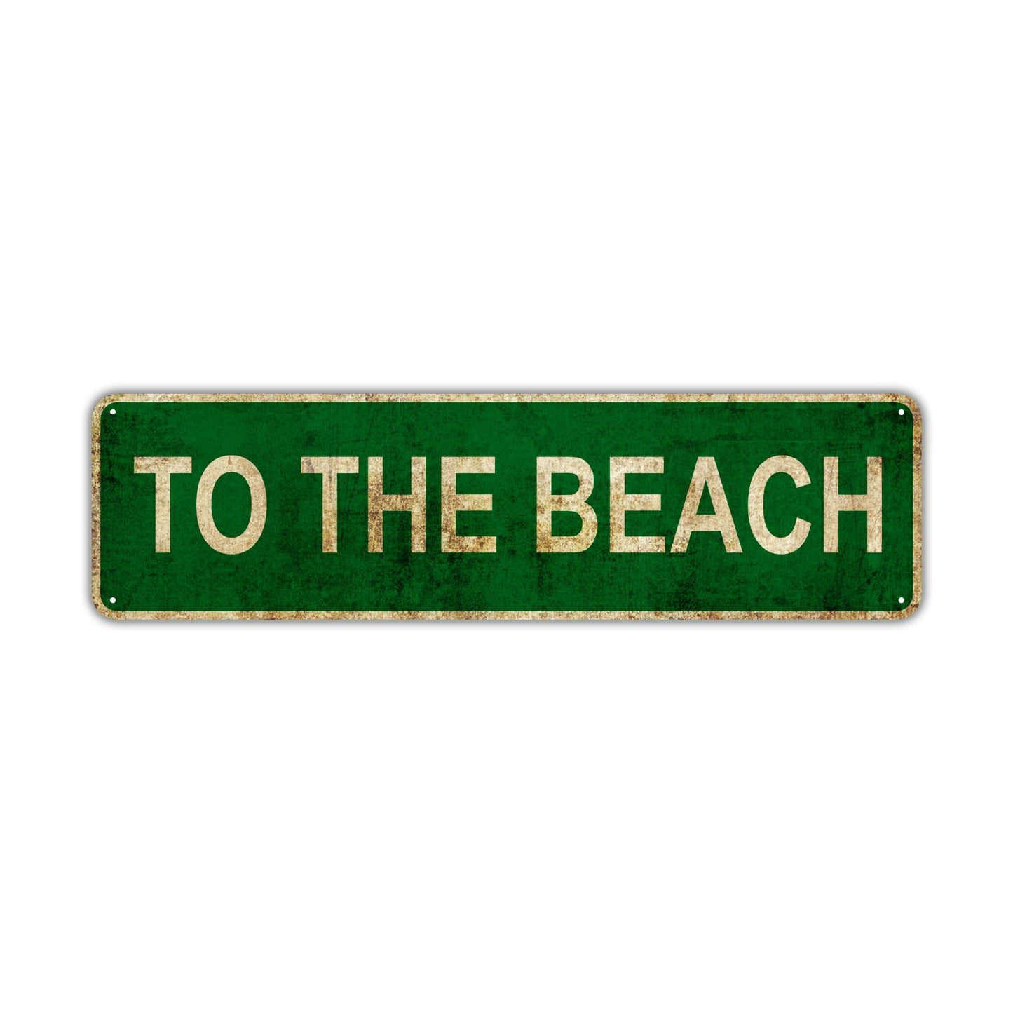 To The Beach Vintage Retro Street Sign Rustic Metal Aluminum Decor Wall Shop Man Cave Bar Gift