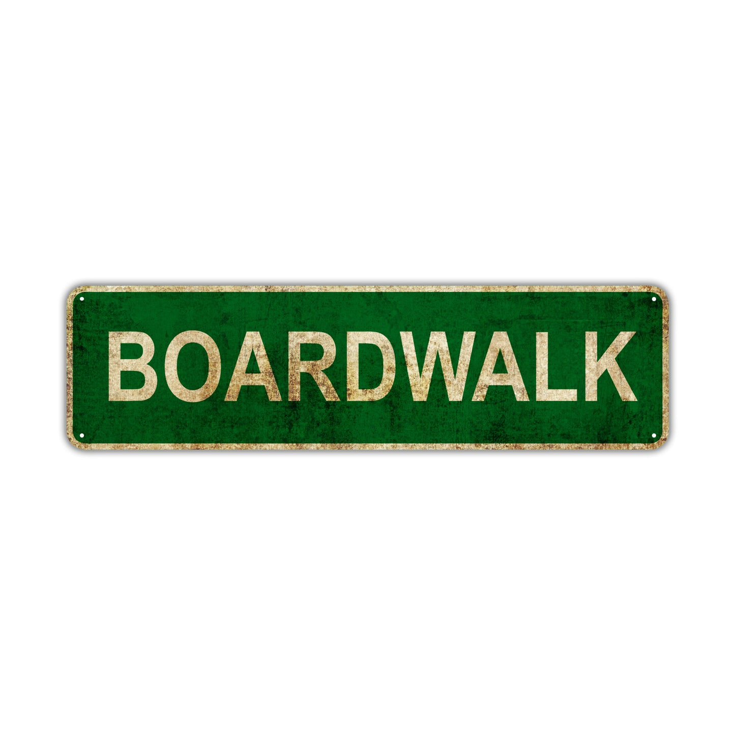 Boardwalk Vintage Retro Street Sign Rustic Metal Aluminum Decor Wall Shop Man Cave Bar Gift