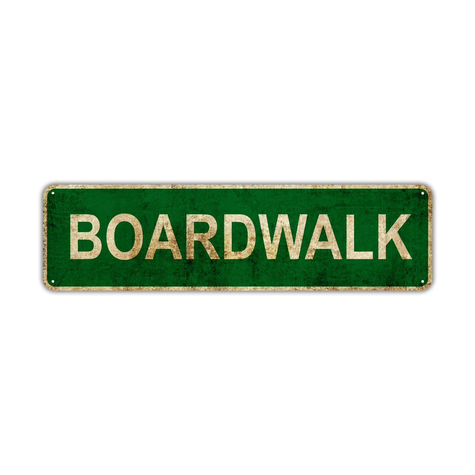 Boardwalk Vintage Retro Street Sign Rustic Metal Aluminum Decor Wall Shop Man Cave Bar Gift