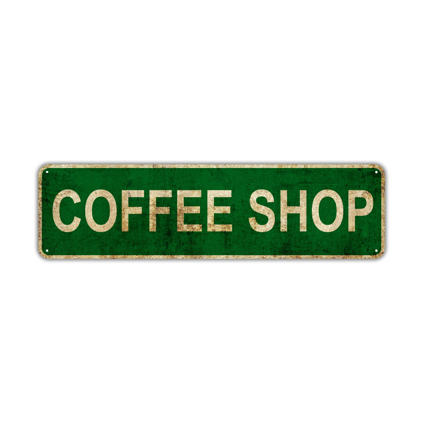 Coffee Shop Vintage Retro Street Sign Rustic Metal Aluminum Decor Wall Shop Man Cave Bar Gift