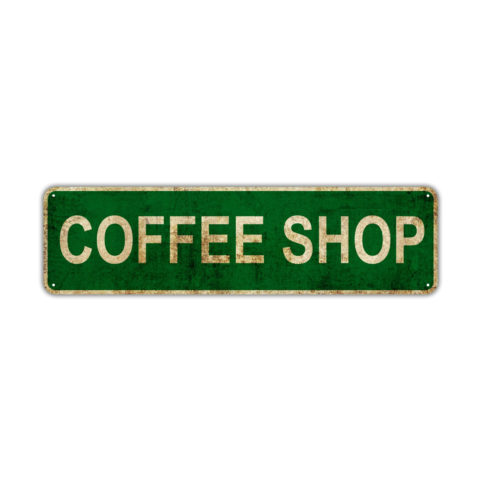 Coffee Shop Vintage Retro Street Sign Rustic Metal Aluminum Decor Wall Shop Man Cave Bar Gift
