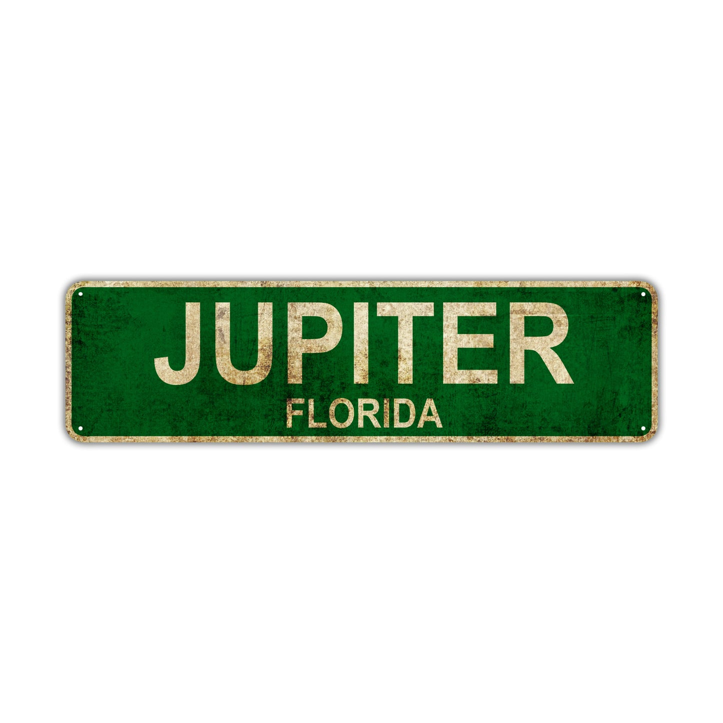 Jupiter Florida Vintage Retro Street Sign Rustic Metal Aluminum Decor Wall Shop Man Cave Bar Gift