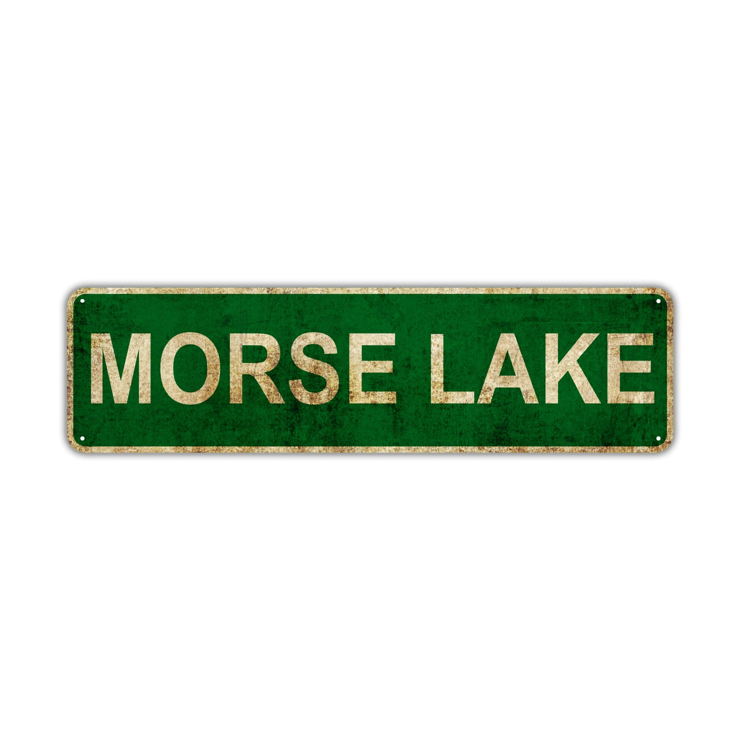Morse Lake Vintage Retro Street Sign Rustic Metal Aluminum Decor Wall Shop Man Cave Bar Gift