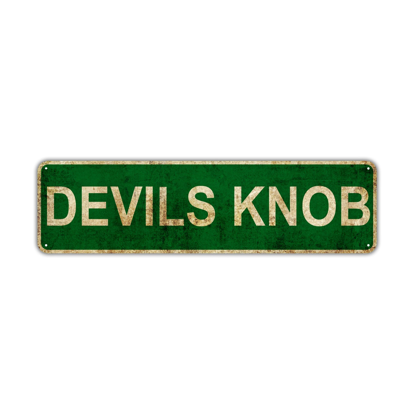 Devils Knob Vintage Retro Street Sign Rustic Metal Aluminum Decor Wall Shop Man Cave Bar Gift
