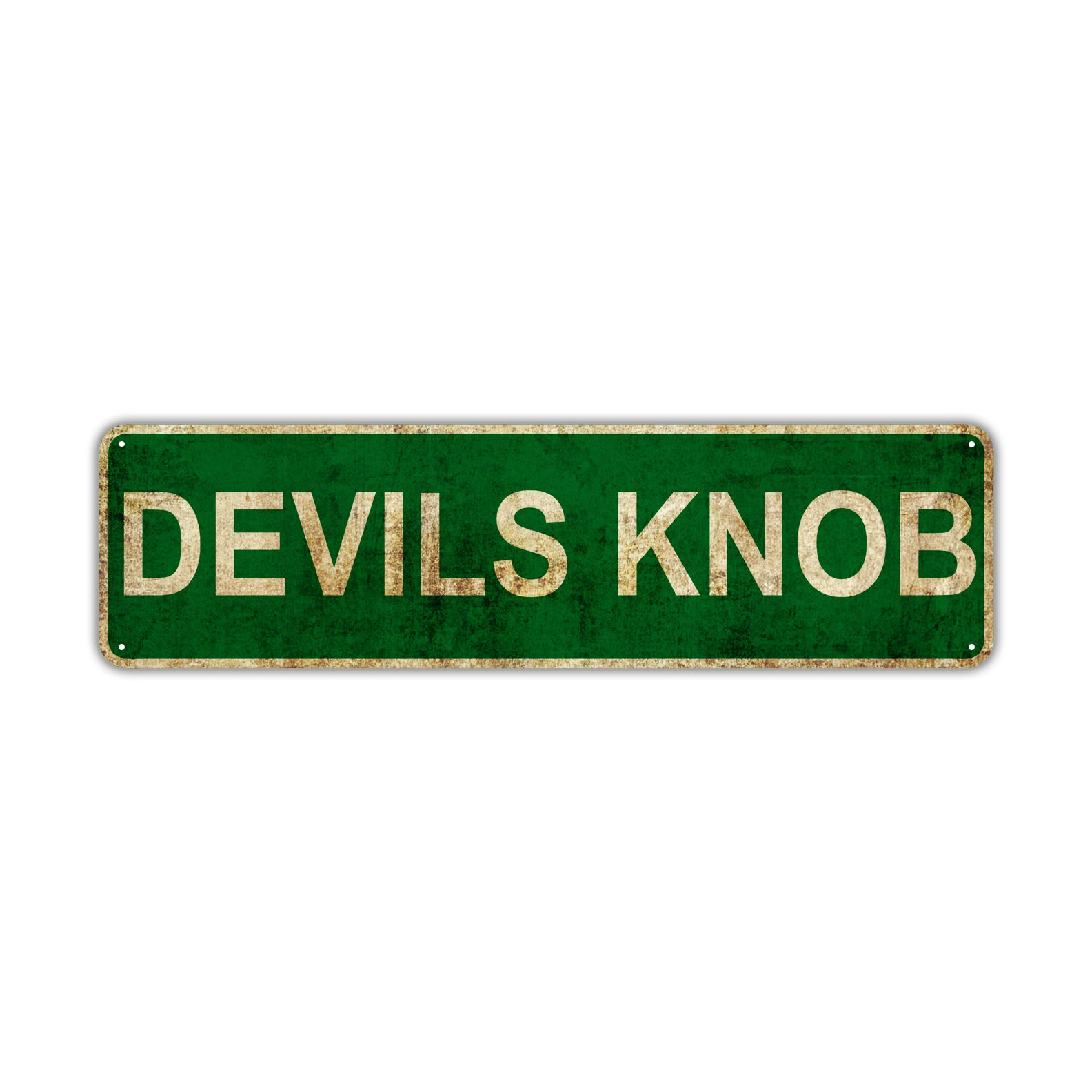 Devils Knob Vintage Retro Street Sign Rustic Metal Aluminum Decor Wall Shop Man Cave Bar Gift