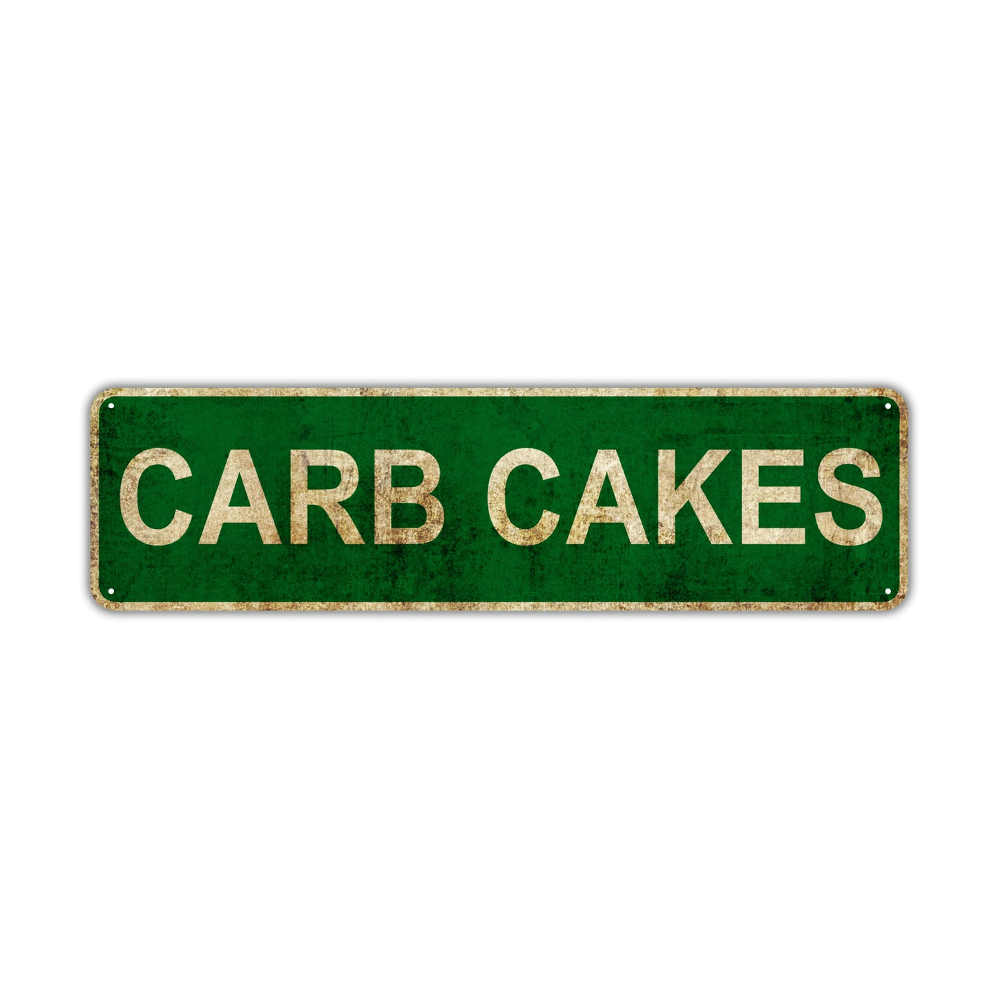 Carb Cakes Vintage Retro Street Sign Rustic Metal Aluminum Decor Wall Shop Man Cave Bar Gift