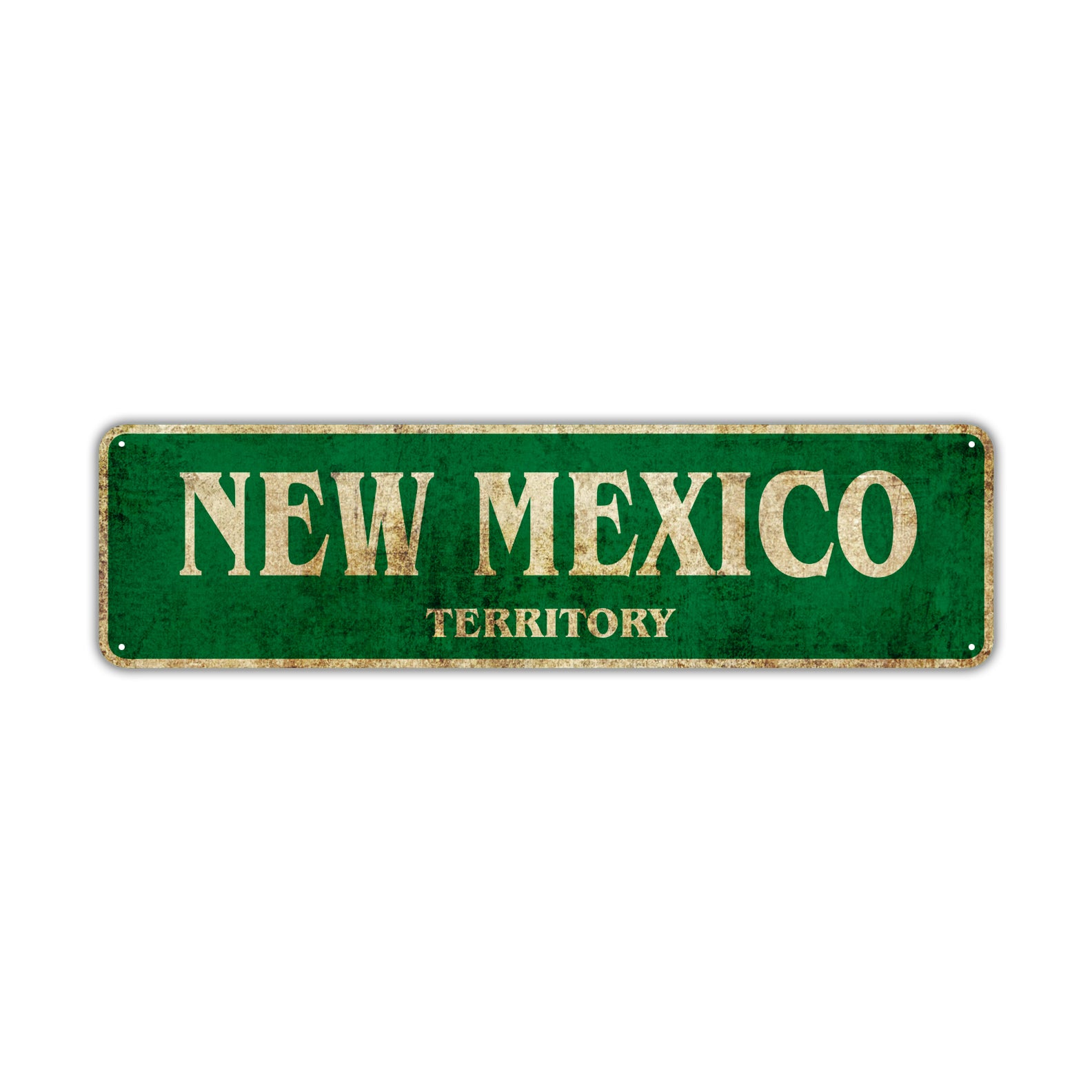 New Mexico Territory Vintage Retro Street Sign Rustic Metal Aluminum Decor Wall Shop Man Gift
