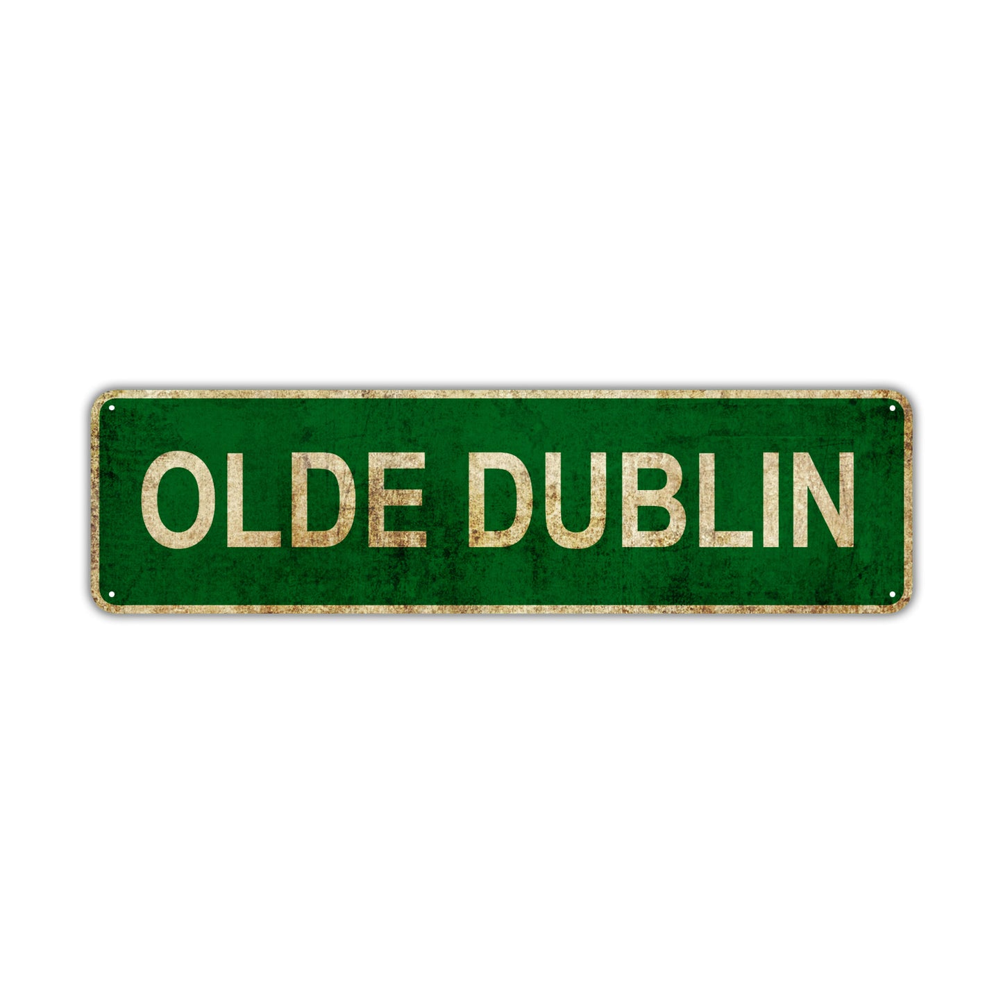 Olde Dublin Vintage Retro Street Sign Rustic Metal Aluminum Wall Decor Man Shop Cave Bar Gift