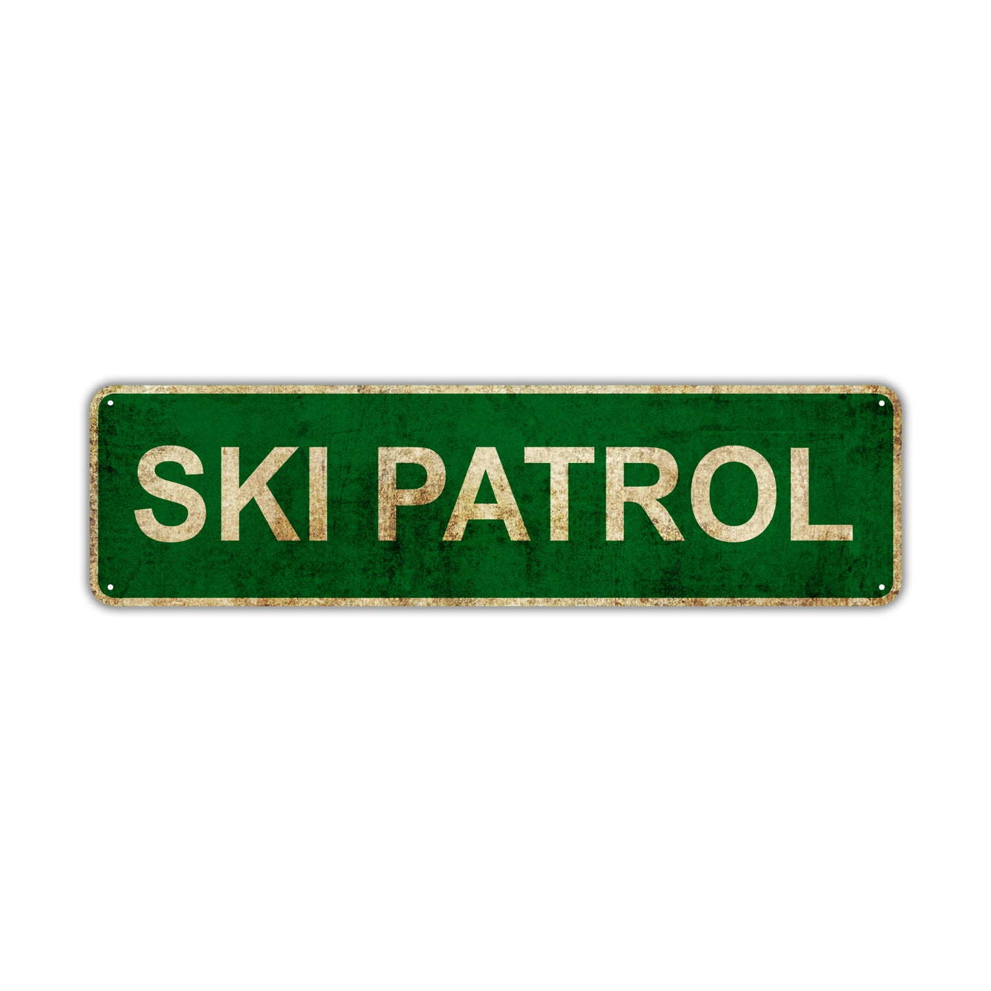 Ski Patrol Vintage Retro Street Novelty Sign Rustic Metal Aluminum Decor Wall Man Shop Cave Bar Gift